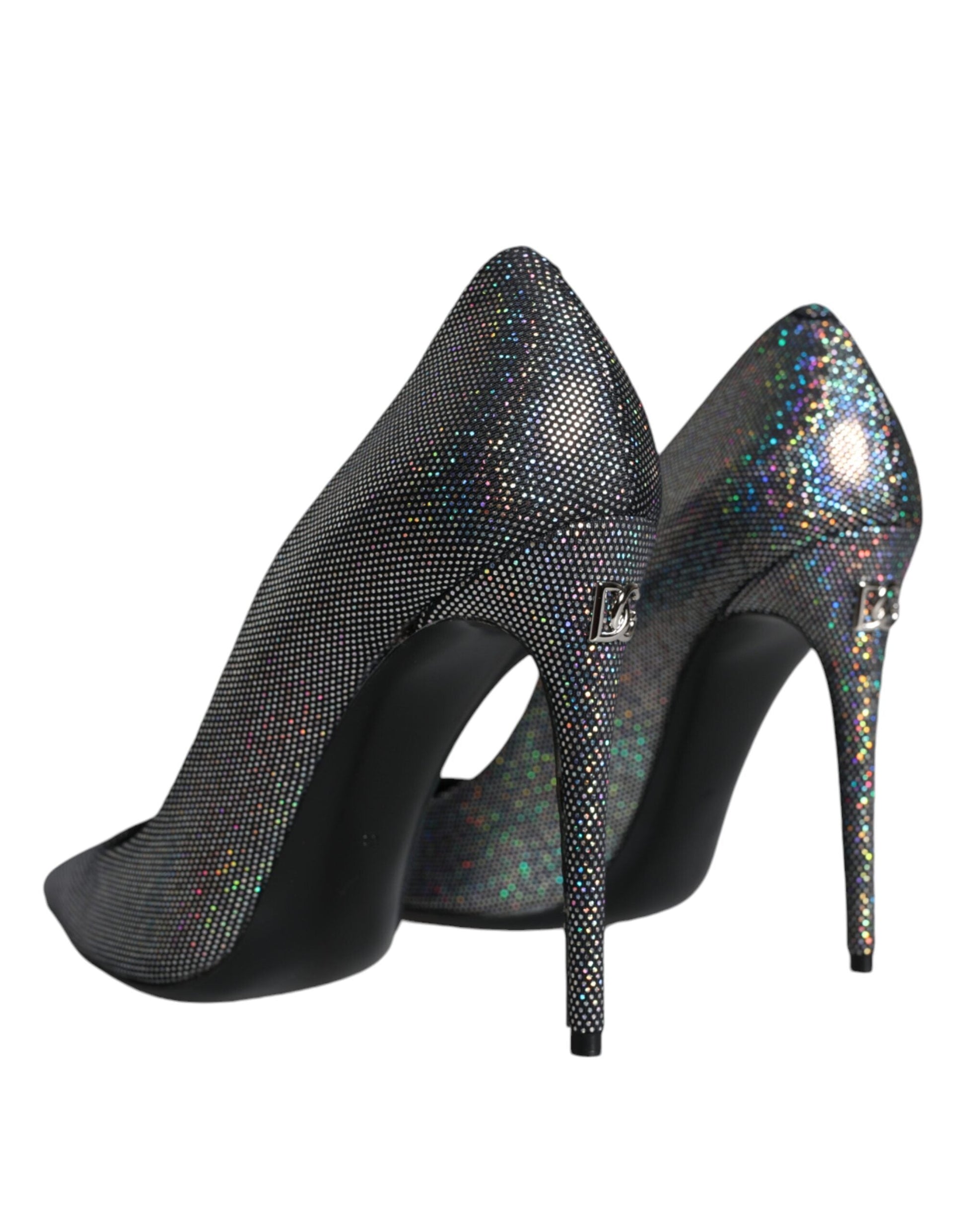 Fashionsarah.com Fashionsarah.com Dolce & Gabbana Multicolor Strass Leather Heels Pumps Shoes