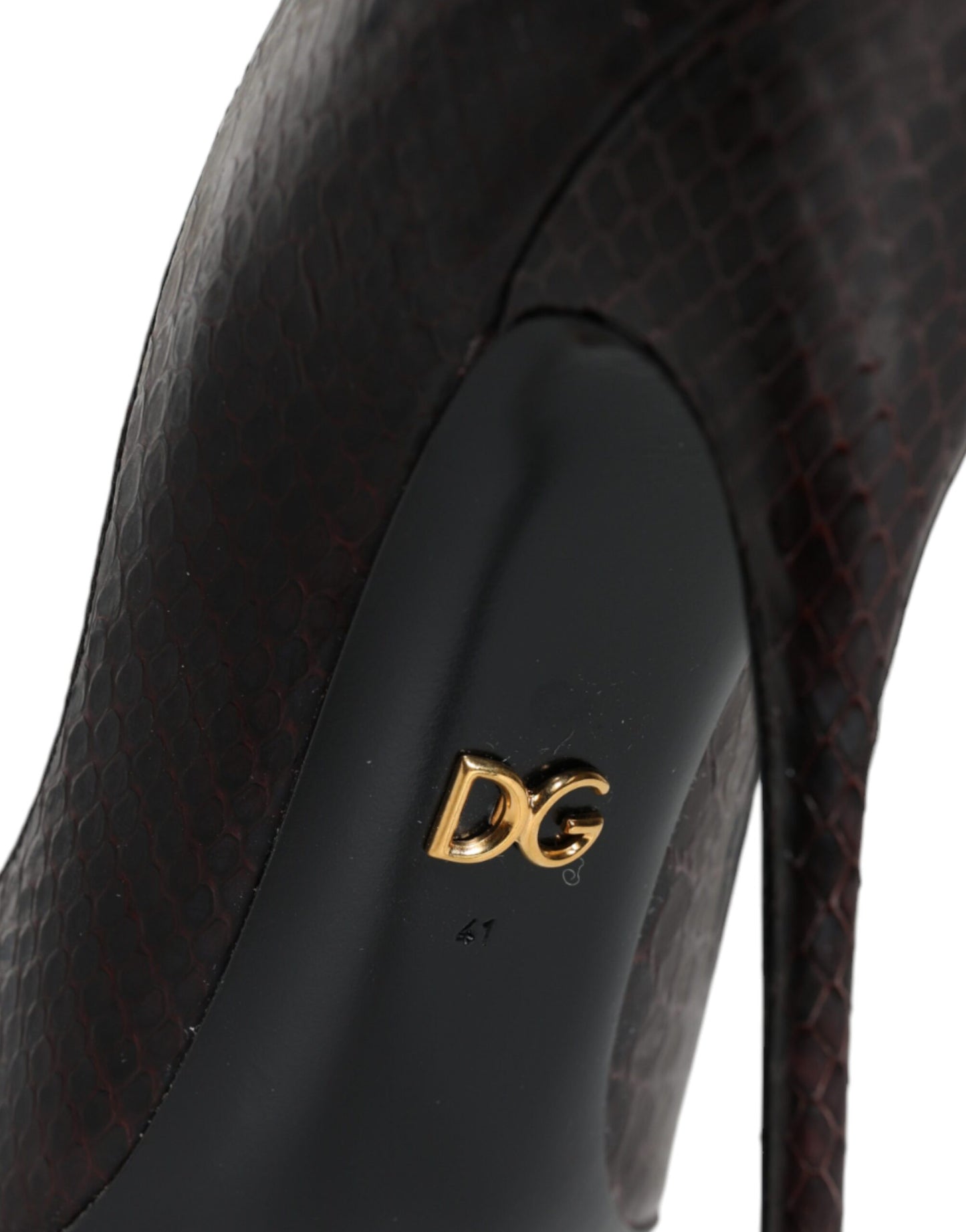 Fashionsarah.com Fashionsarah.com Dolce & Gabbana Multicolor Exotic Leather Heels Pumps Shoes