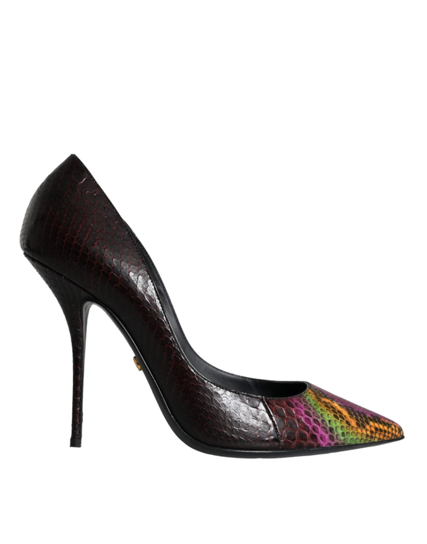 Fashionsarah.com Fashionsarah.com Dolce & Gabbana Multicolor Exotic Leather Heels Pumps Shoes