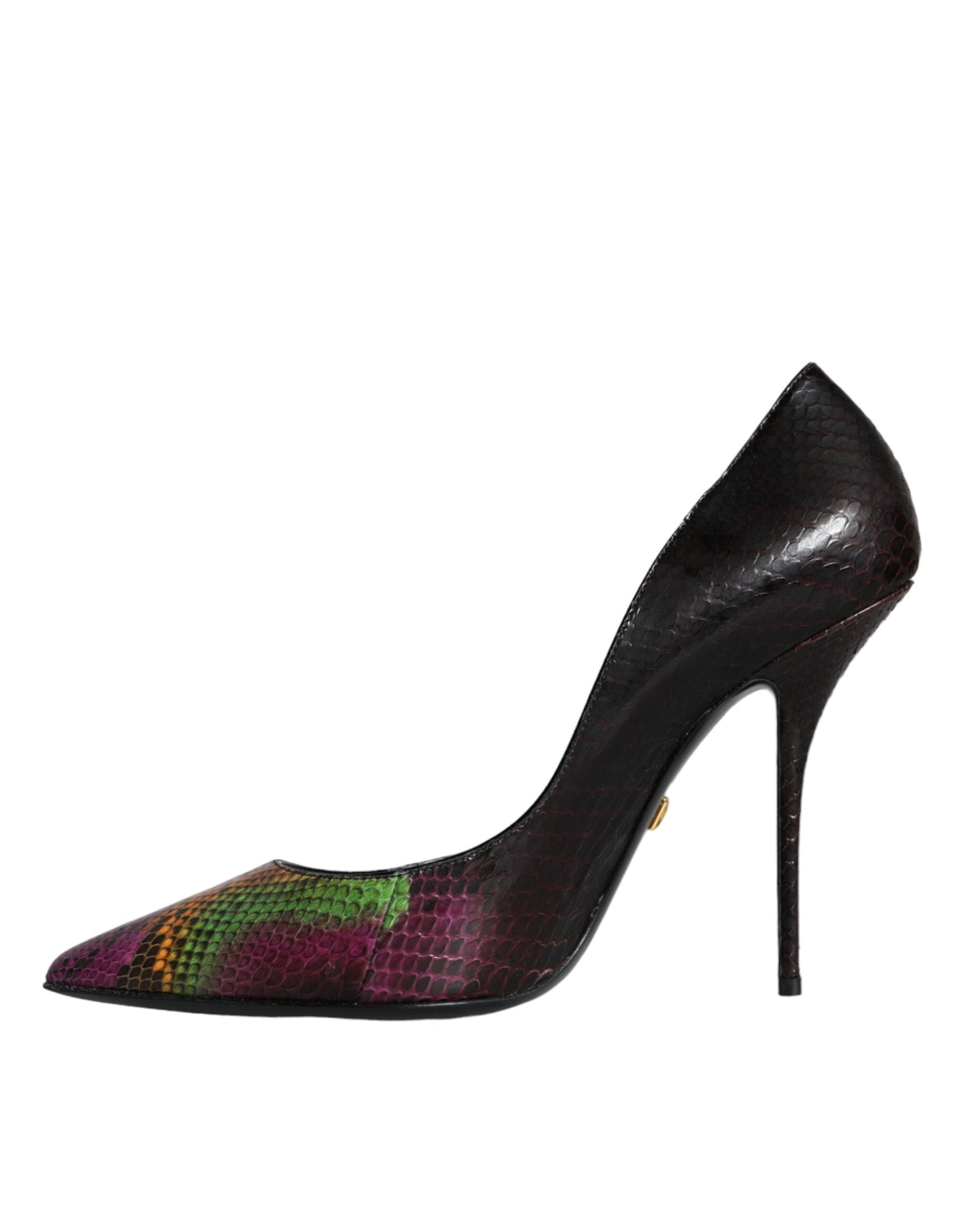 Fashionsarah.com Fashionsarah.com Dolce & Gabbana Multicolor Exotic Leather Heels Pumps Shoes