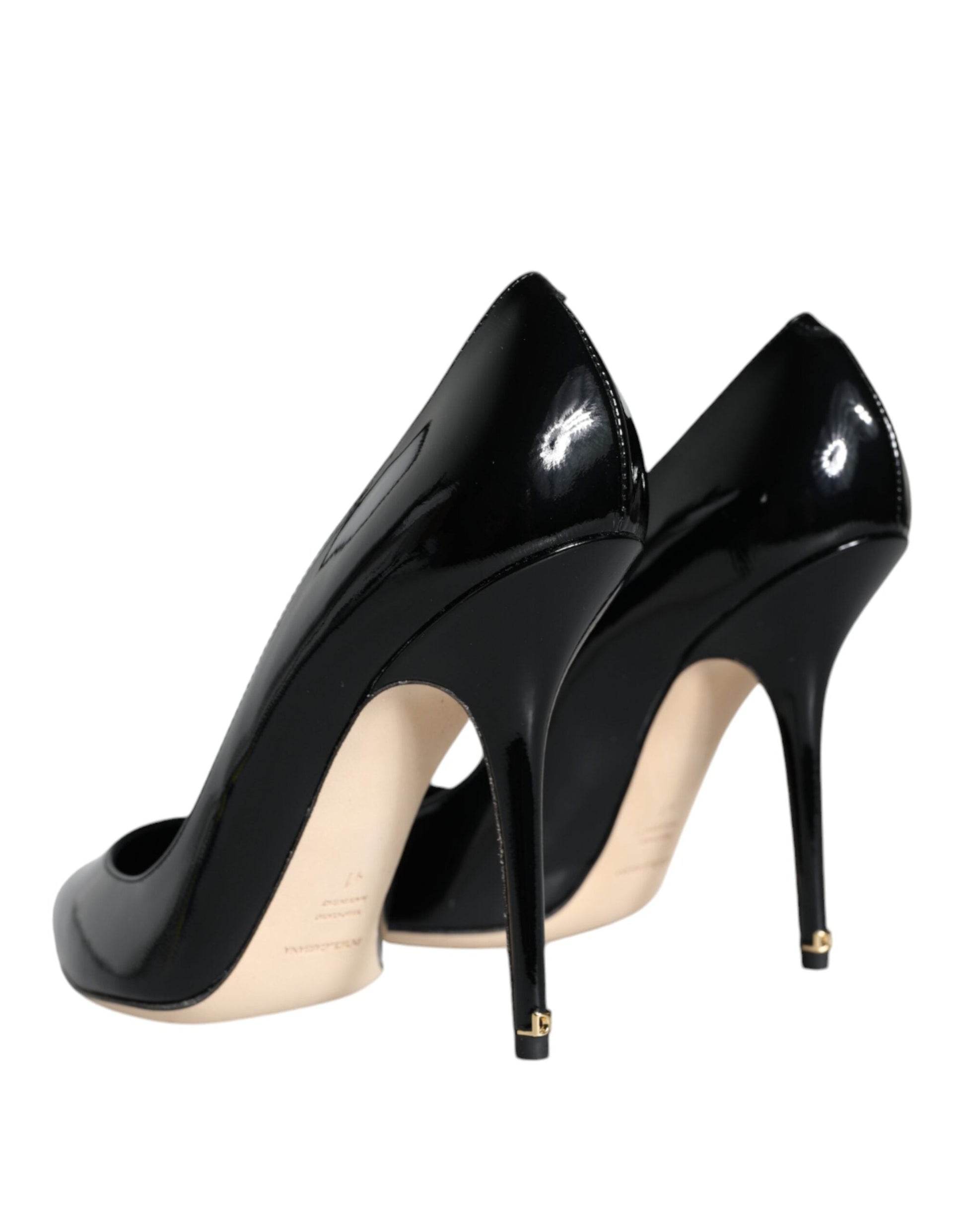 Fashionsarah.com Fashionsarah.com Dolce & Gabbana Black Patent Leather Bellucci Pumps Heels Shoes