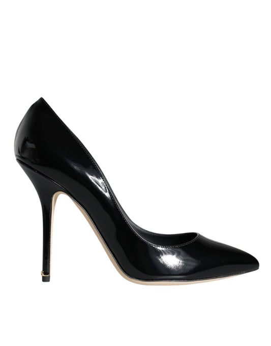 Fashionsarah.com Fashionsarah.com Dolce & Gabbana Black Patent Leather Bellucci Pumps Heels Shoes