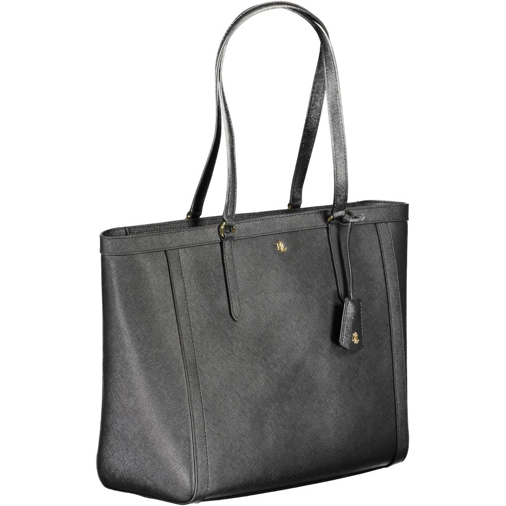 Ralph Lauren Black Leather Handbag | Fashionsarah.com