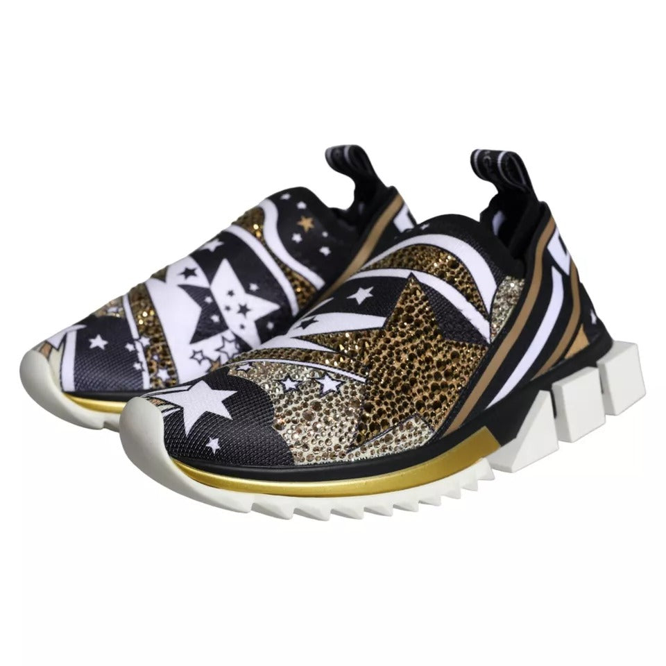 Fashionsarah.com Fashionsarah.com Dolce & Gabbana Multicolor Comet Star Print Sorrento Sneakers Shoes