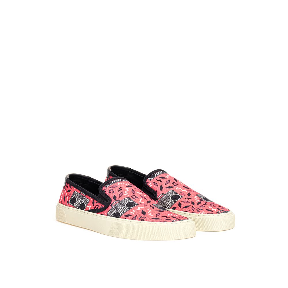 Saint Laurent Pink Cotton Sneaker | Fashionsarah.com