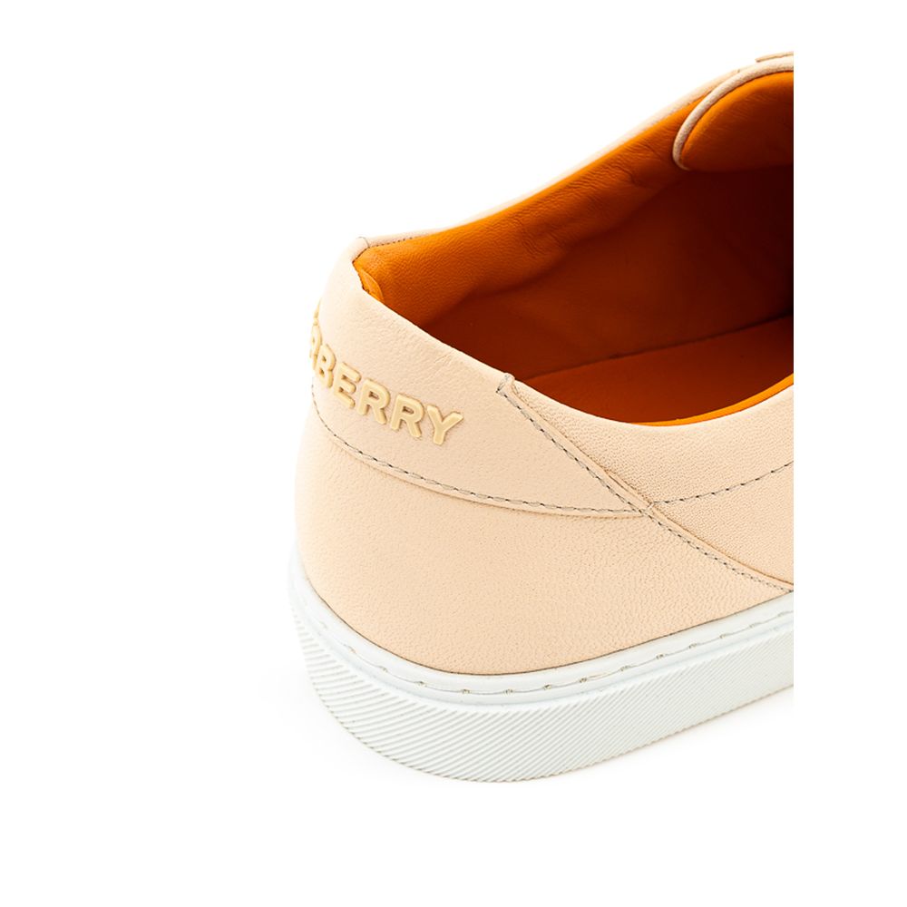 Burberry Pink Leather Sneaker | Fashionsarah.com