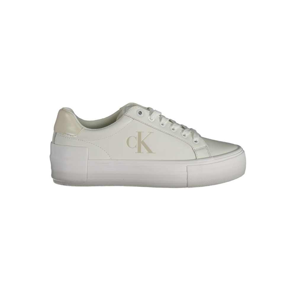 Fashionsarah.com Fashionsarah.com Calvin Klein White Polyester Sneaker