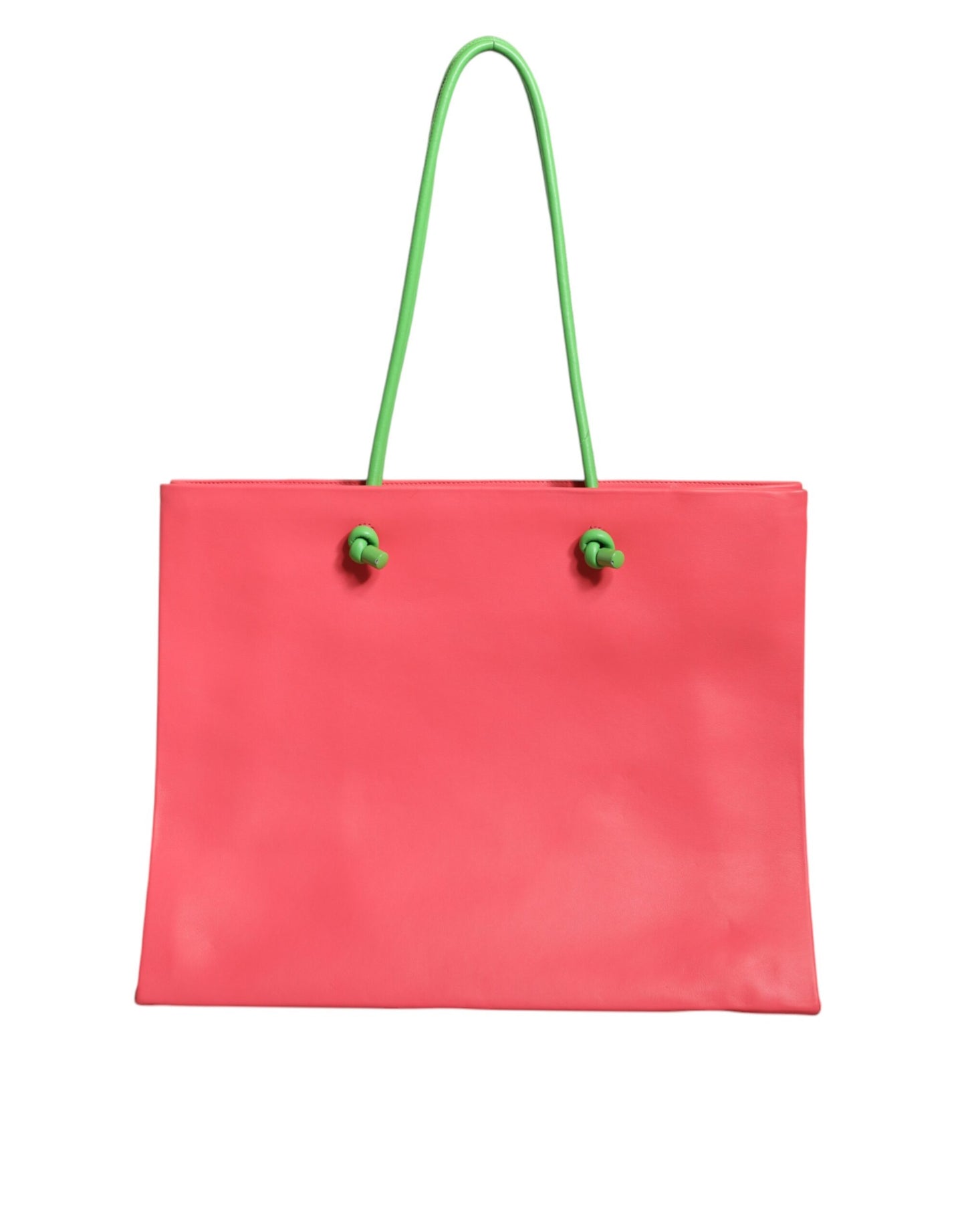 Fashionsarah.com Fashionsarah.com Alberta Ferretti Pink Leather Weekend Wednesday Shopping Tote Bag