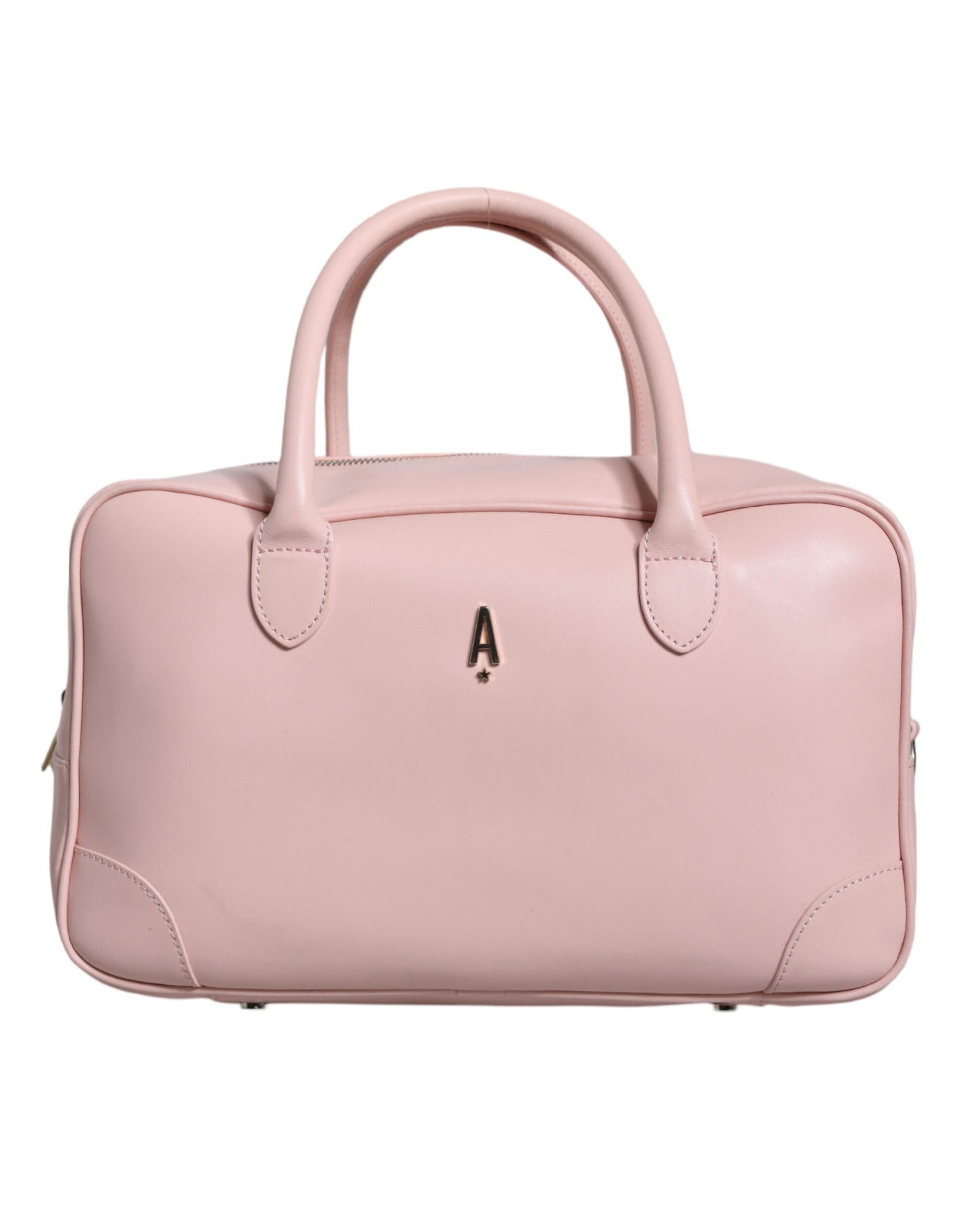 Fashionsarah.com Fashionsarah.com Aniye By Pink Leather Logo Top Handle Duffel Handbag Women Bag