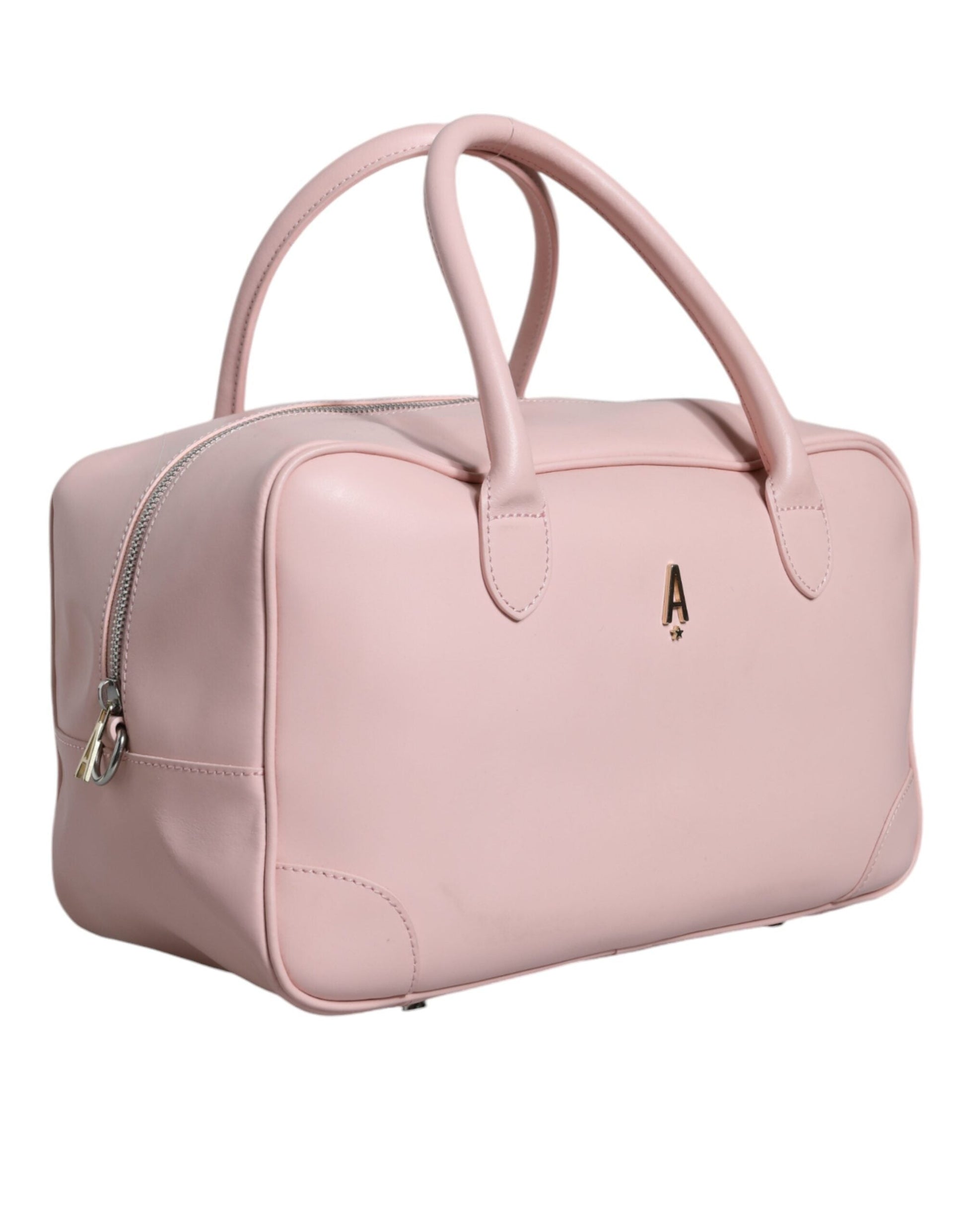 Fashionsarah.com Fashionsarah.com Aniye By Pink Leather Logo Top Handle Duffel Handbag Women Bag