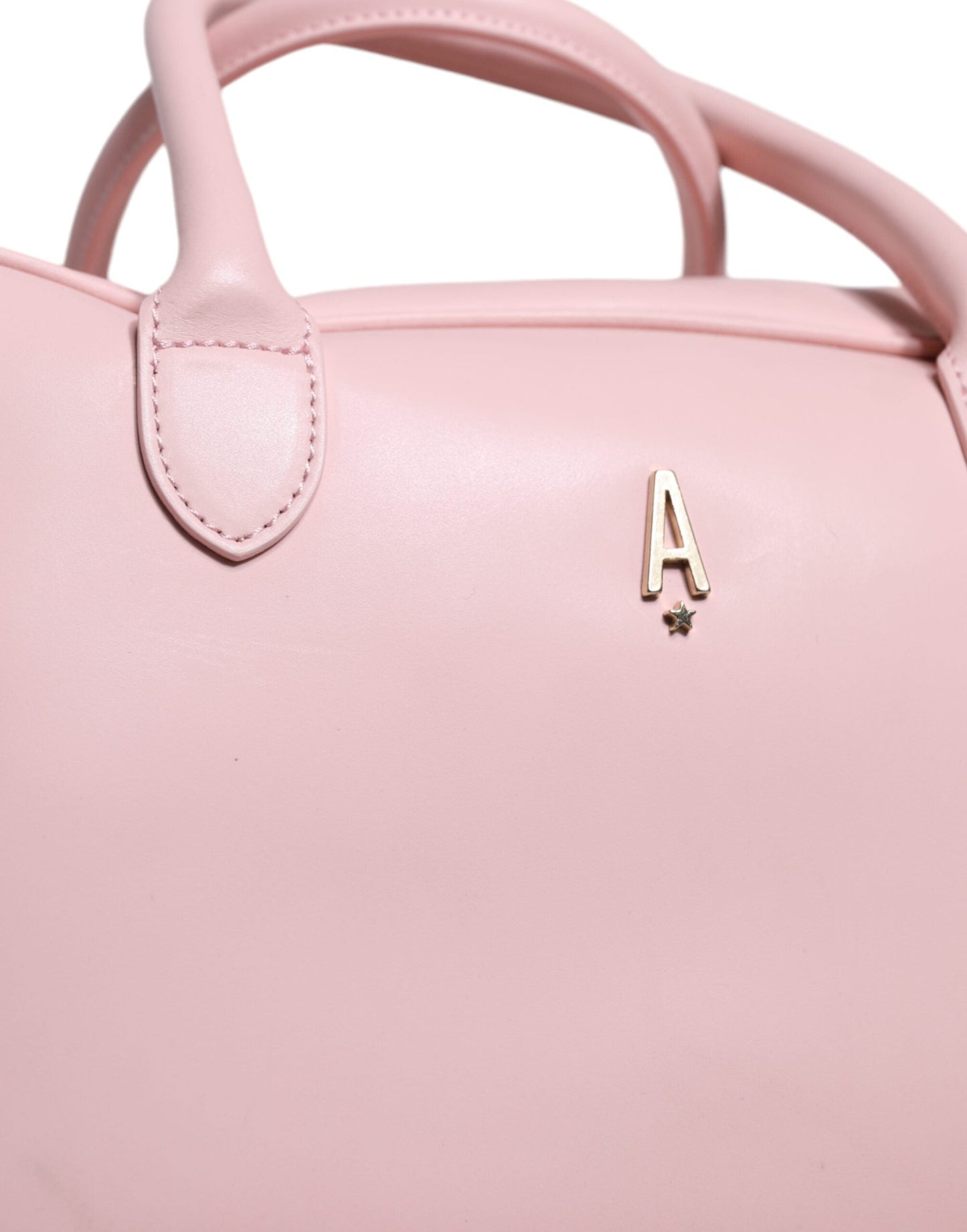 Aniye By Pink Leather Logo Top Handle Duffel Handbag Women Bag | Fashionsarah.com