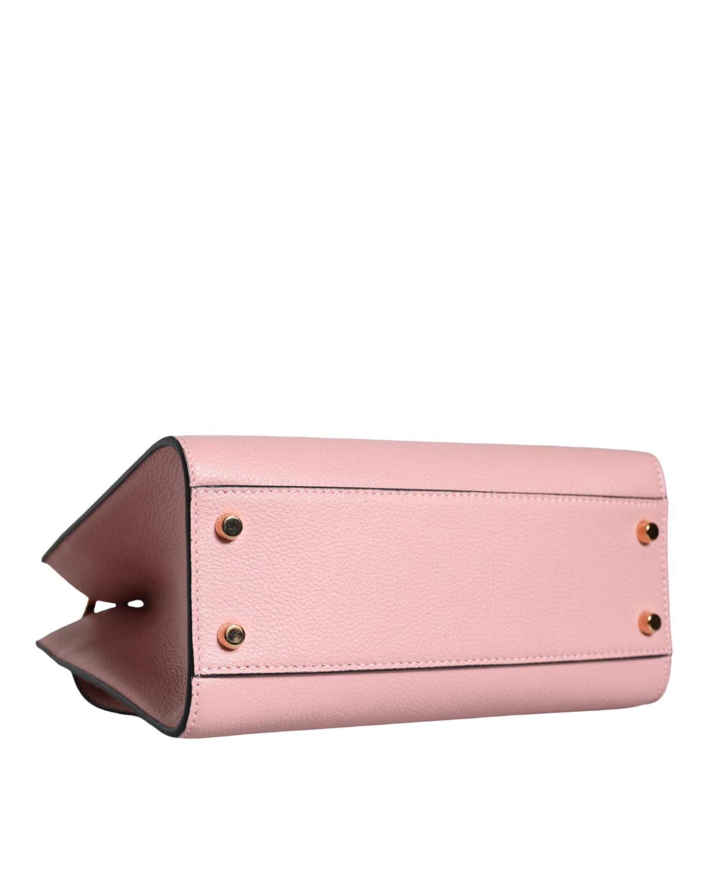 Fashionsarah.com Fashionsarah.com Versace Pink Small Top Handle Grainy Calf Leather Crossbody Bag