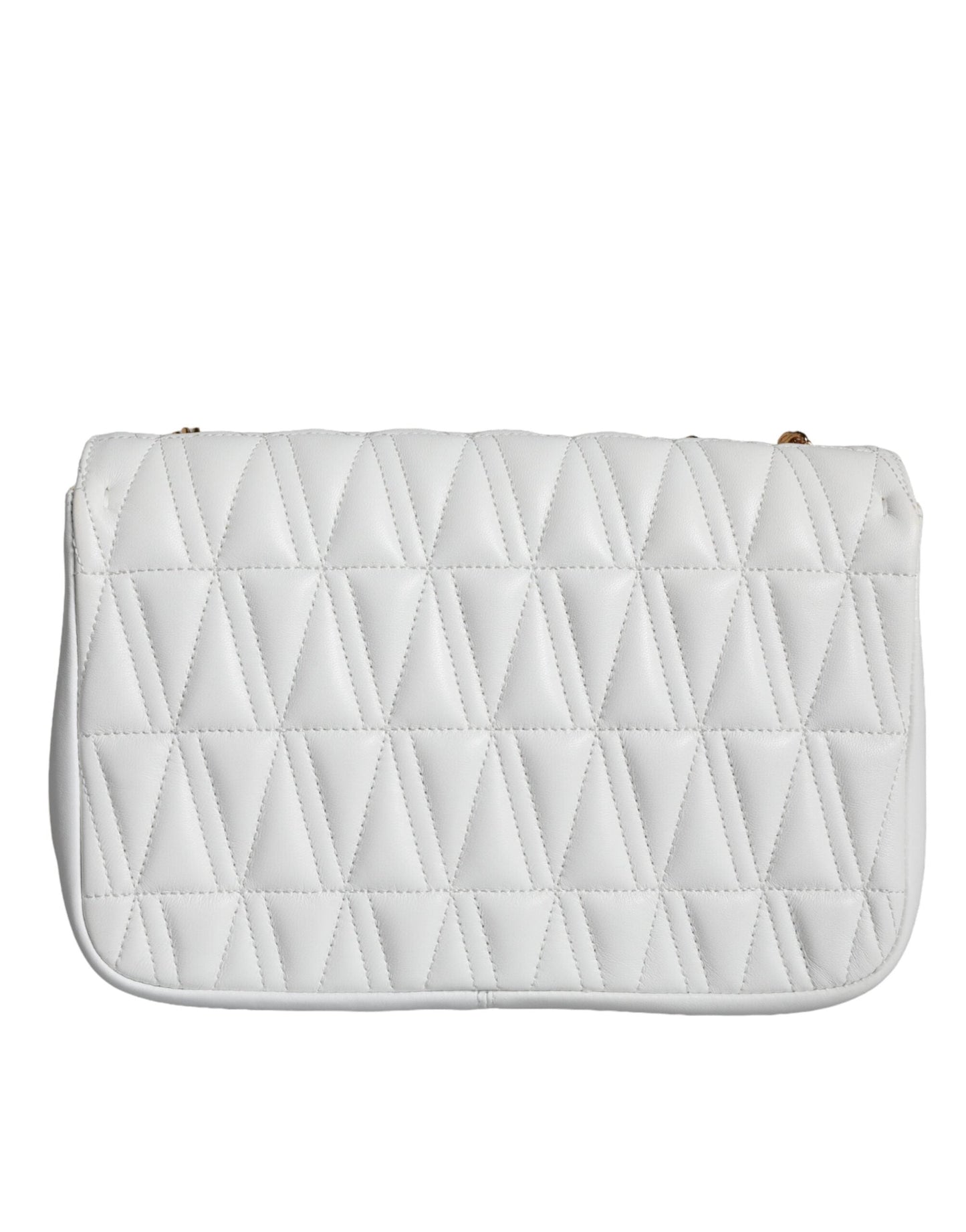 Fashionsarah.com Fashionsarah.com Versace White Mini Nappa Leather Crossbody Shoulder Bag