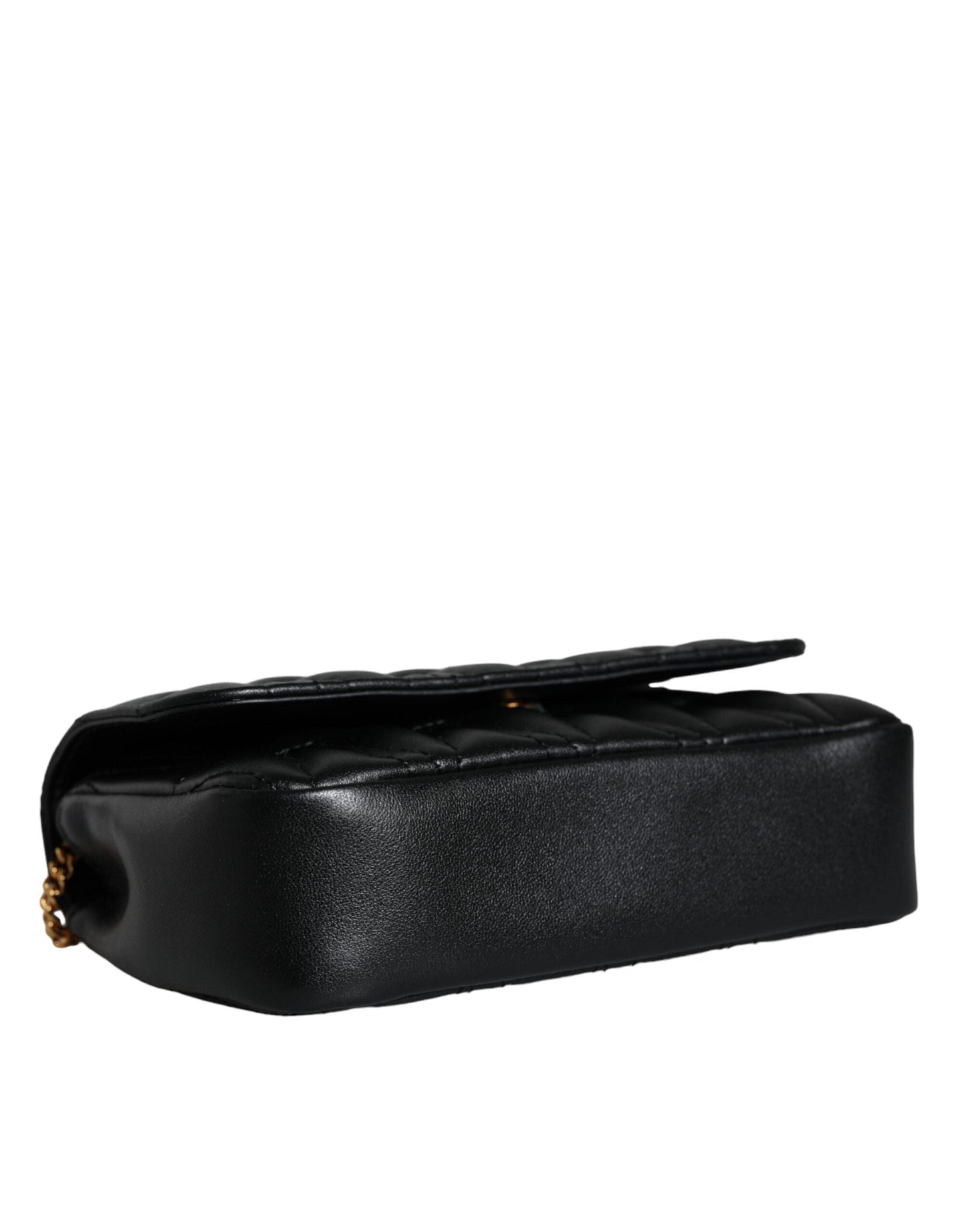 Versace Black Mini Nappa Leather Crossbody Shoulder Bag | Fashionsarah.com