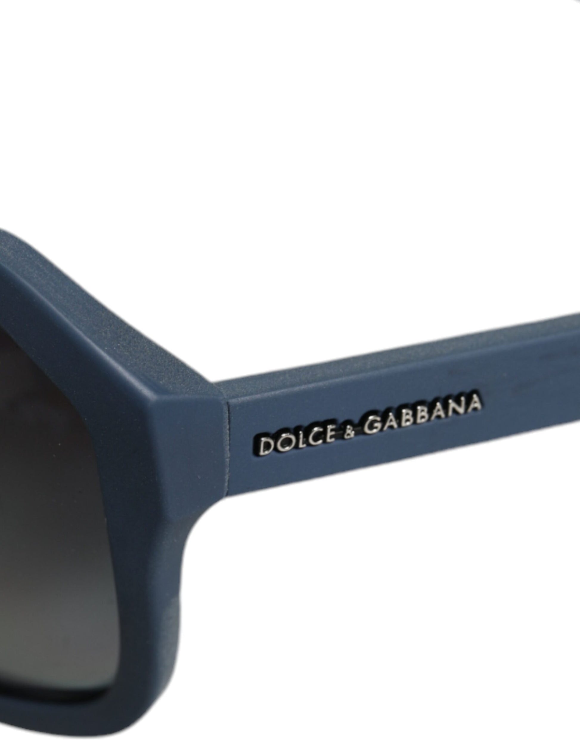 Fashionsarah.com Fashionsarah.com Dolce & Gabbana Blue Metal Frame Rubber Skin Polarized Mirror Lens Sunglasses