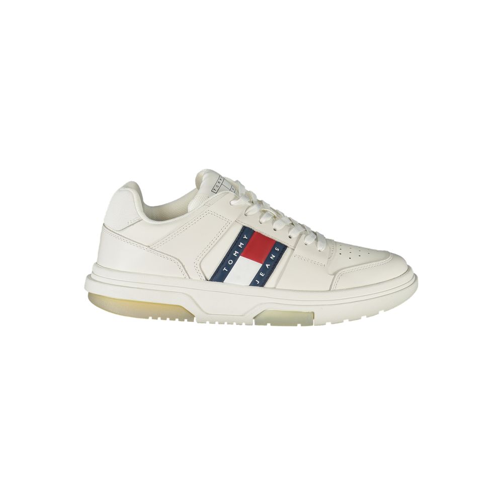 Tommy Hilfiger White Polyester Sneaker | Fashionsarah.com