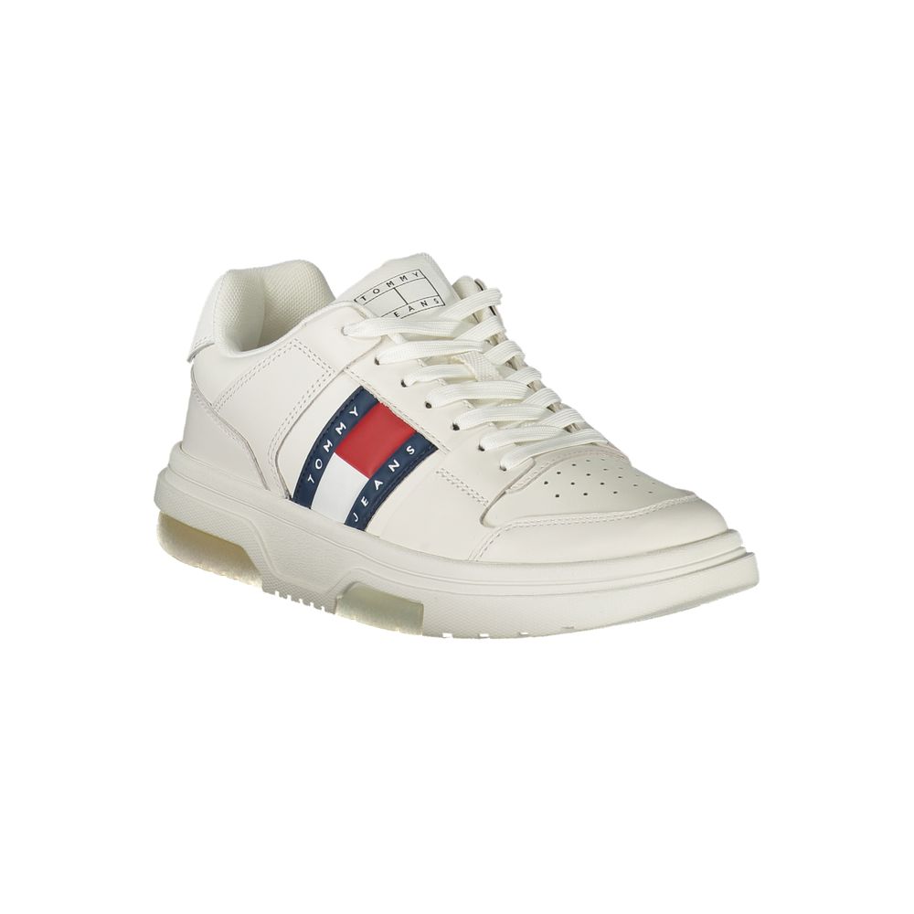 Tommy Hilfiger White Polyester Sneaker | Fashionsarah.com