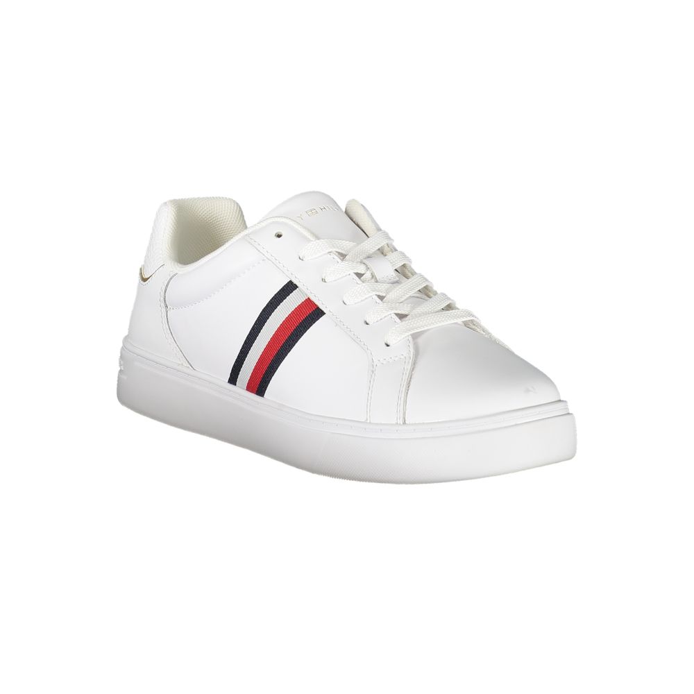 Tommy Hilfiger White Leather Women Sneaker | Fashionsarah.com