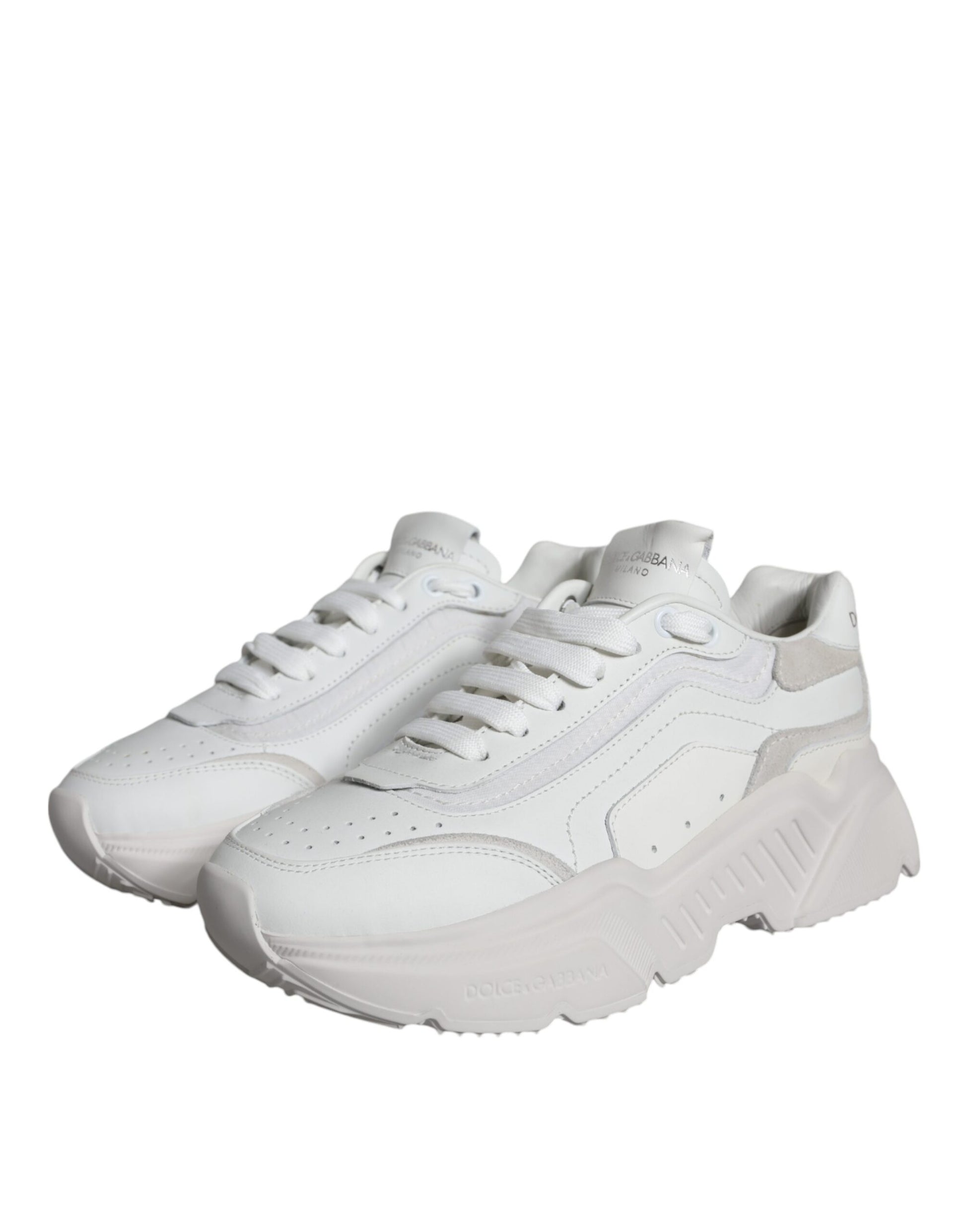 Dolce & Gabbana White Daymaster Low Top Sneakers Shoes | Fashionsarah.com