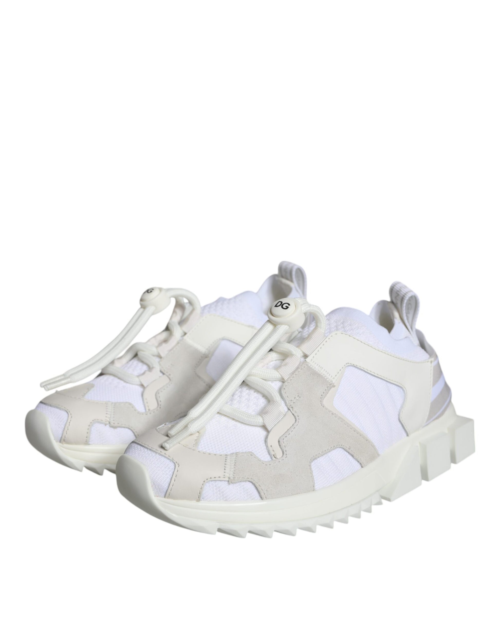 Fashionsarah.com Fashionsarah.com Dolce & Gabbana White Mesh Sorrento Trekking Sneakers Shoes