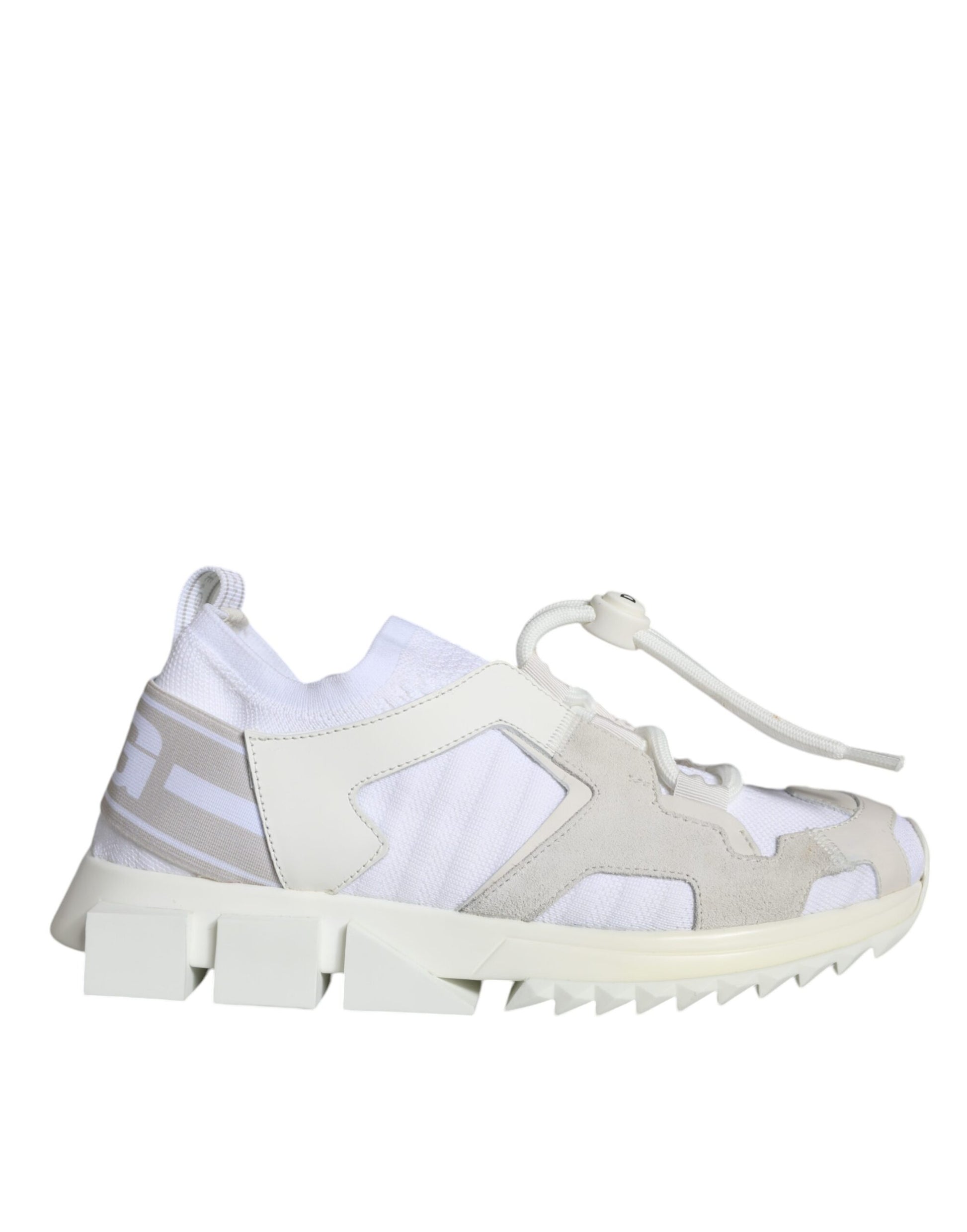 Fashionsarah.com Fashionsarah.com Dolce & Gabbana White Mesh Sorrento Trekking Sneakers Shoes