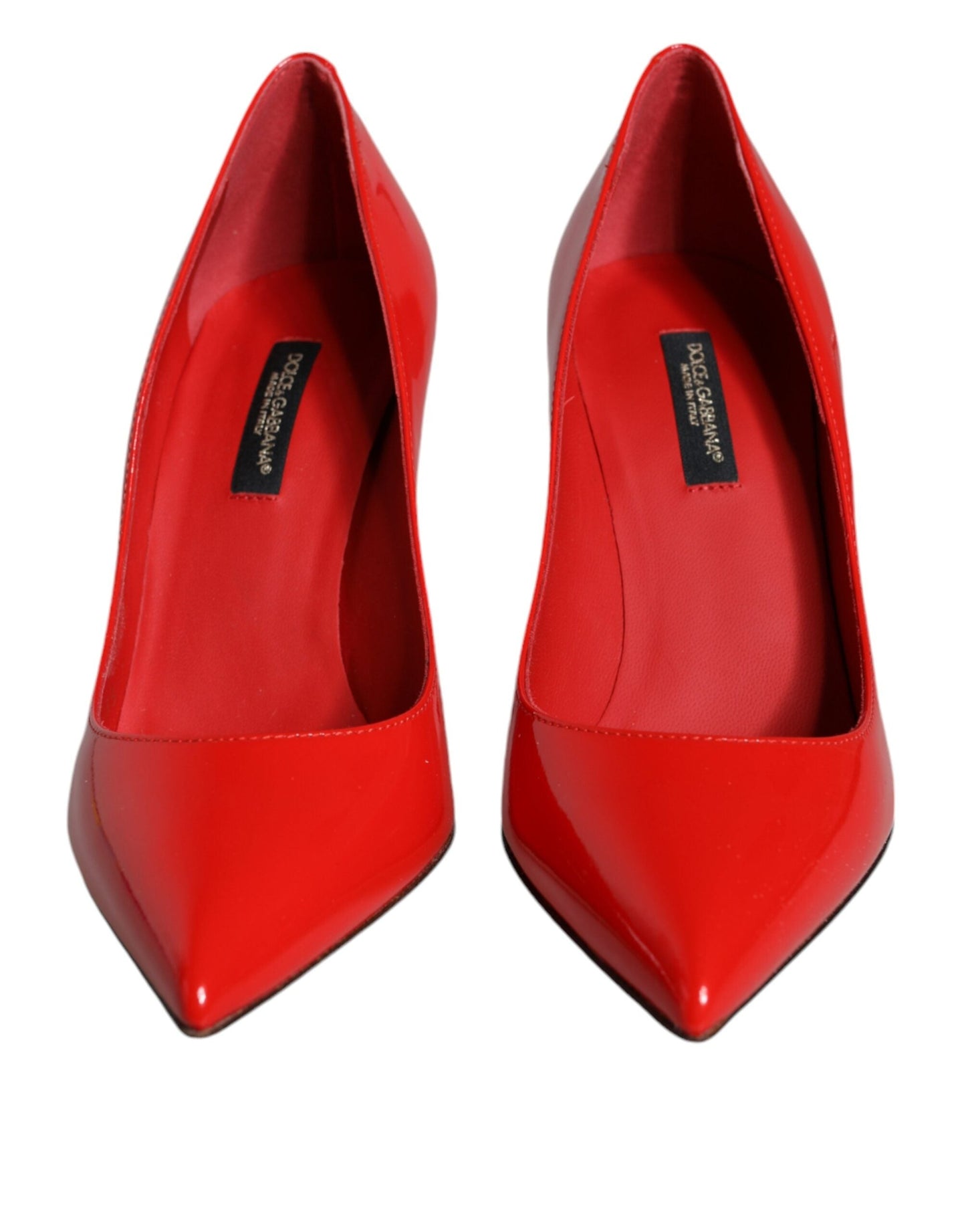 Dolce & Gabbana Red Patent Leather Bellucci Heel Pumps Shoes | Fashionsarah.com