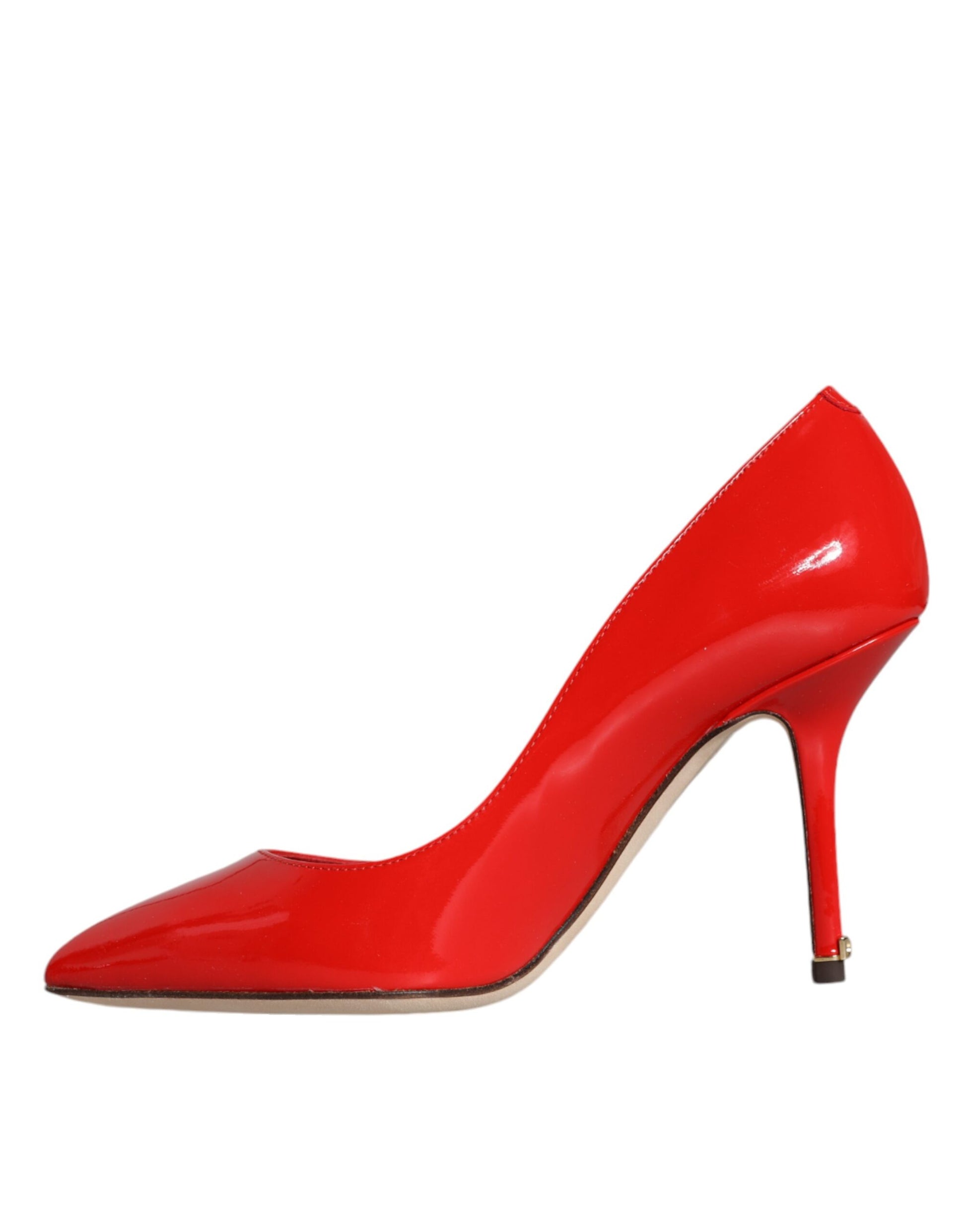 Dolce & Gabbana Red Patent Leather Bellucci Heel Pumps Shoes | Fashionsarah.com