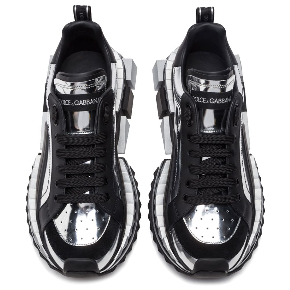 Fashionsarah.com Fashionsarah.com Dolce & Gabbana Black Leather Di Calfskin Sneaker