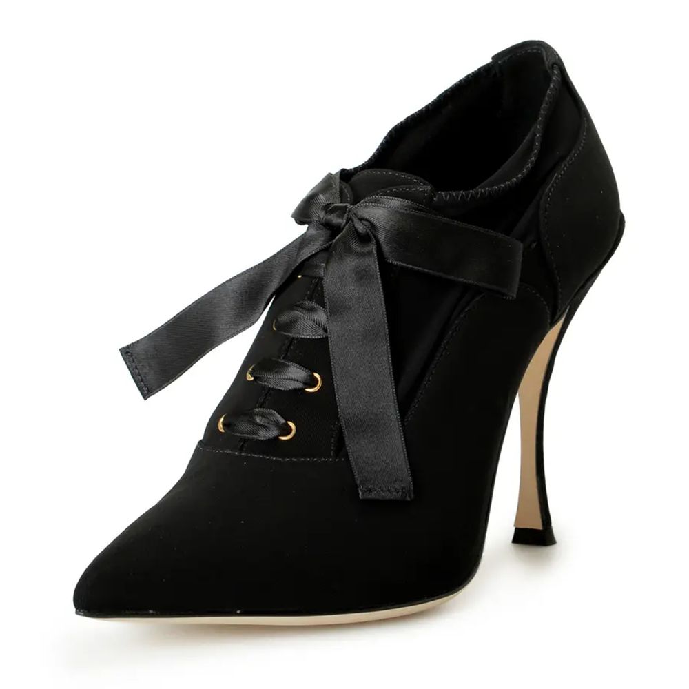 Fashionsarah.com Fashionsarah.com Dolce & Gabbana Black Viscose Pump