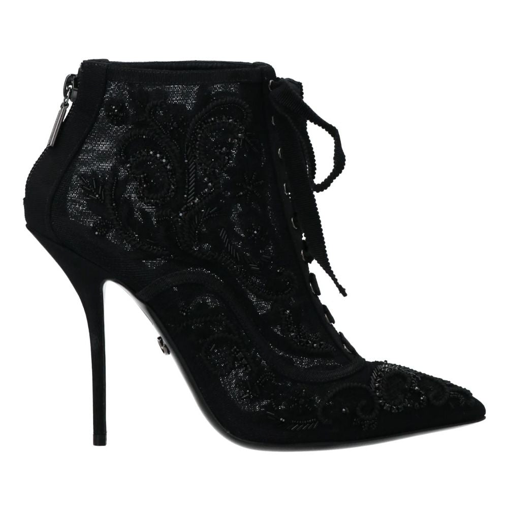 Fashionsarah.com Fashionsarah.com Dolce & Gabbana Black Polyester Boot