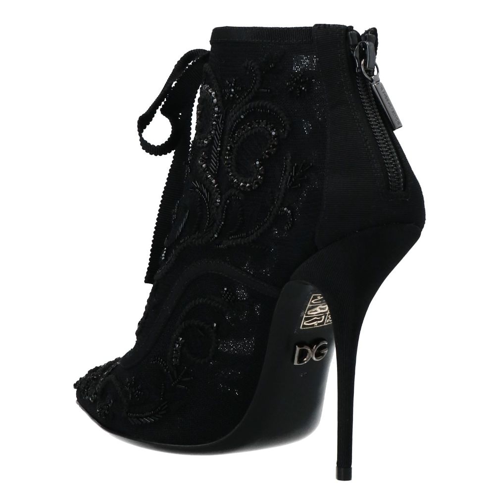 Fashionsarah.com Fashionsarah.com Dolce & Gabbana Black Polyester Boot