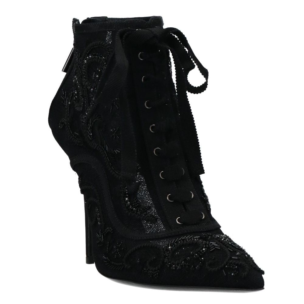 Fashionsarah.com Fashionsarah.com Dolce & Gabbana Black Polyester Boot