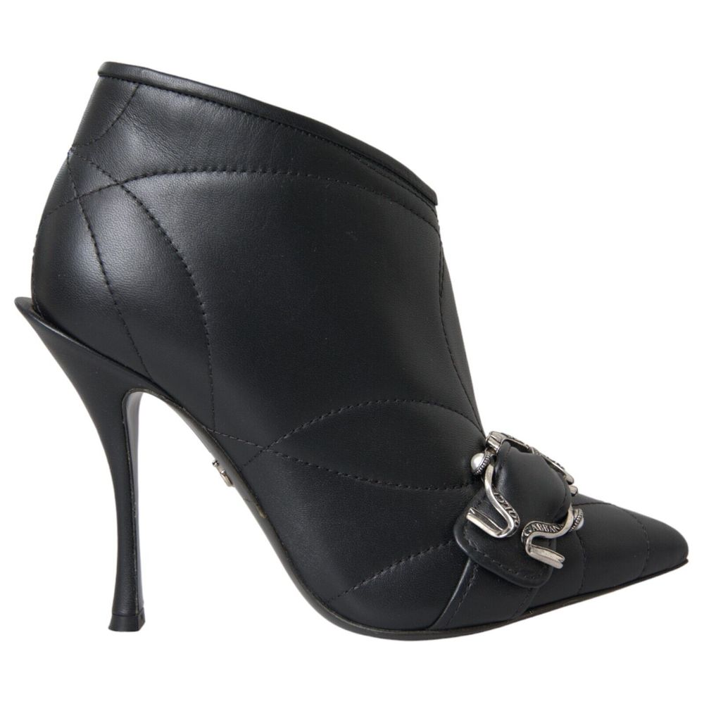 Fashionsarah.com Fashionsarah.com Dolce & Gabbana Black Leather Di Lambskin Boot