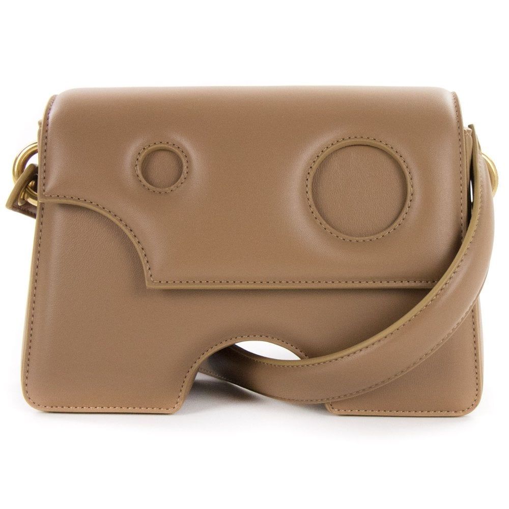 Fashionsarah.com Fashionsarah.com Off-White Brown Leather Crossbody Bag