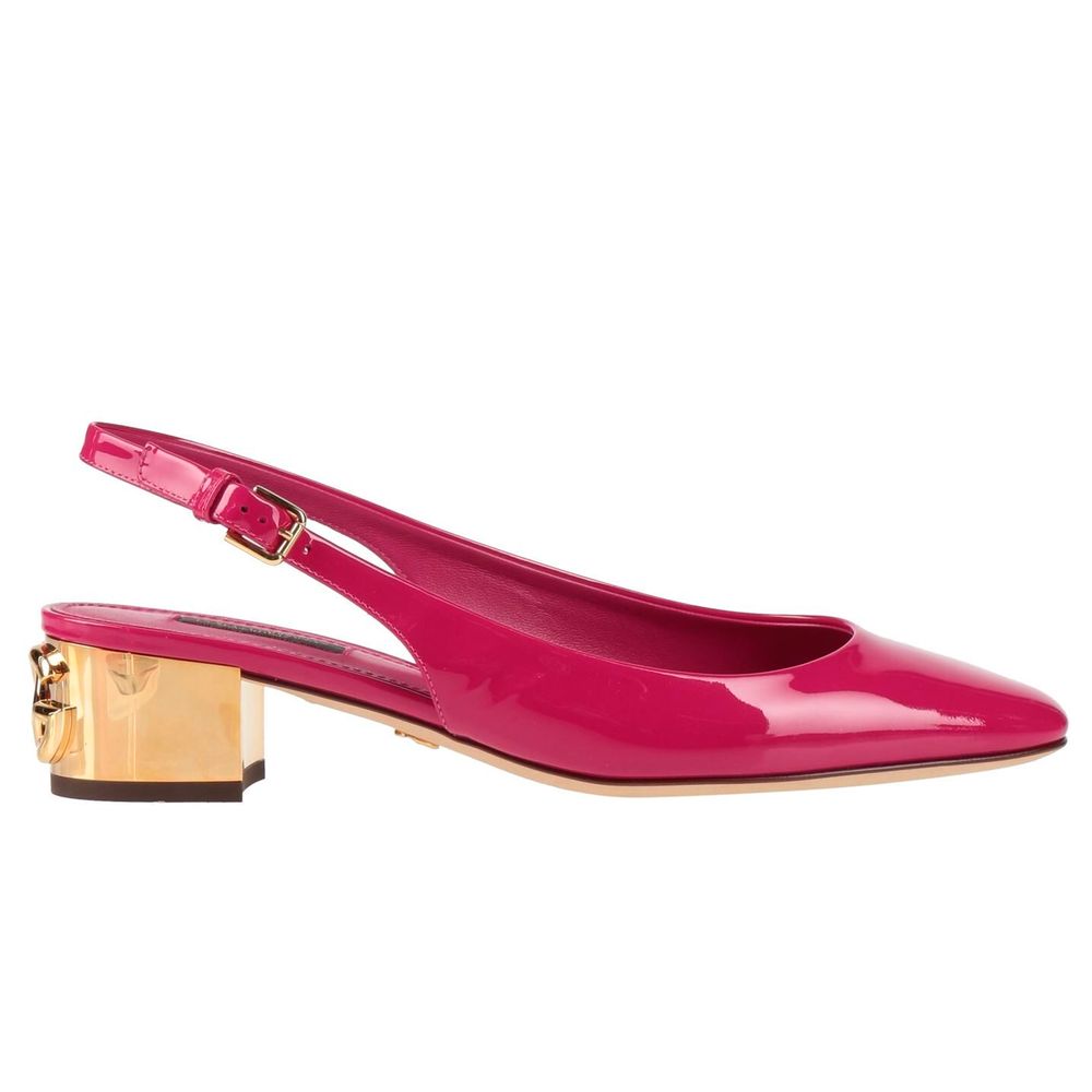 Fashionsarah.com Fashionsarah.com Dolce & Gabbana Fuchsia Leather Di Calfskin Pump