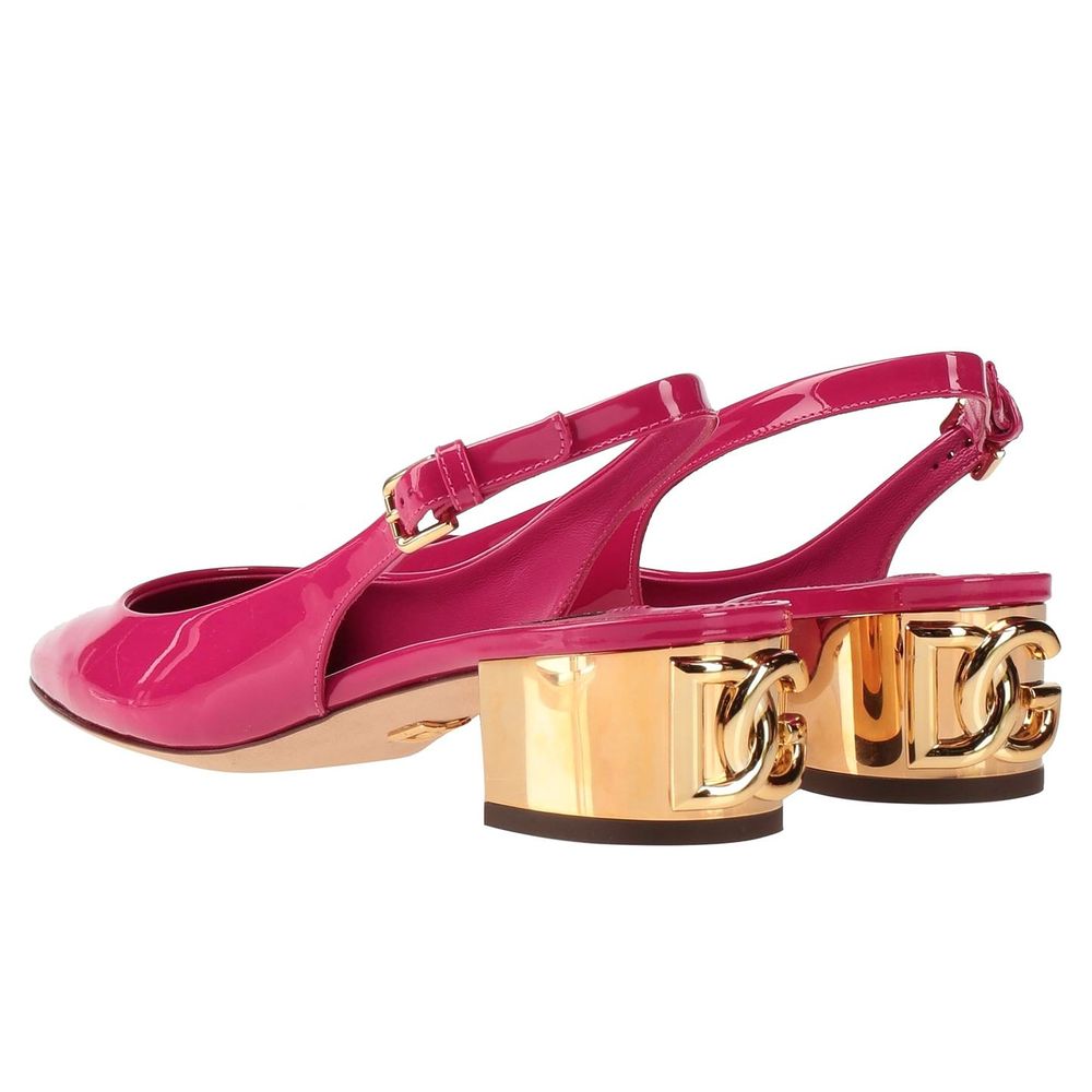 Fashionsarah.com Fashionsarah.com Dolce & Gabbana Fuchsia Leather Di Calfskin Pump