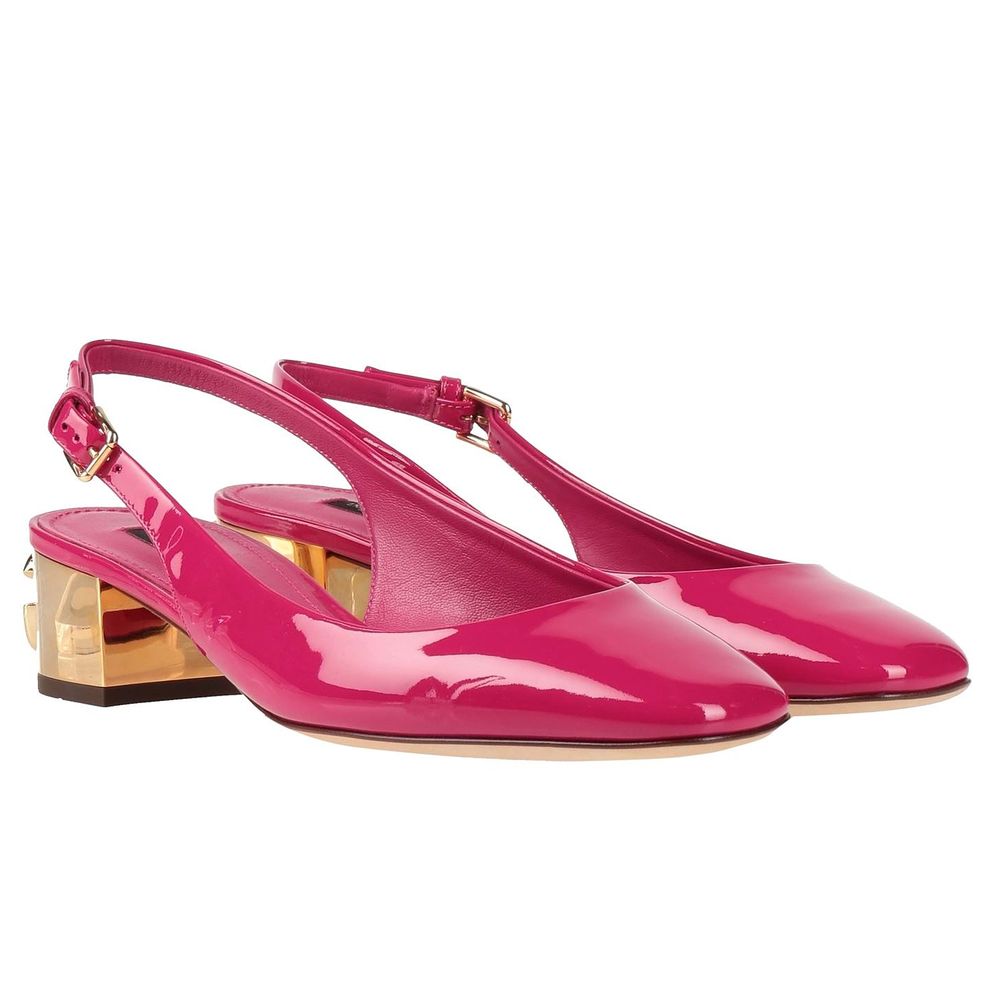 Fashionsarah.com Fashionsarah.com Dolce & Gabbana Fuchsia Leather Di Calfskin Pump