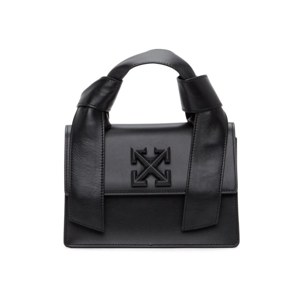 Fashionsarah.com Fashionsarah.com Off-White Black Leather Crossbody Bag