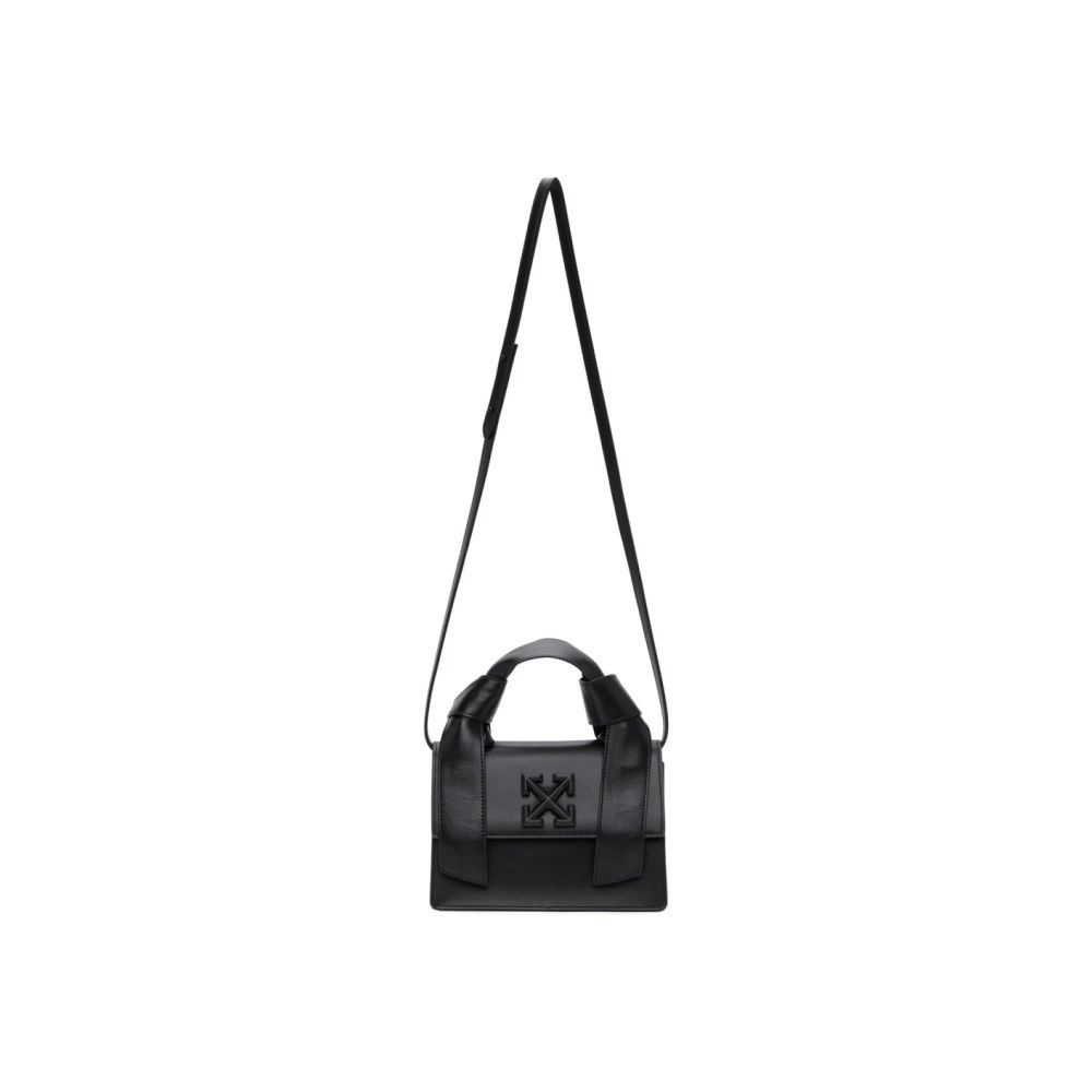 Fashionsarah.com Fashionsarah.com Off-White Black Leather Crossbody Bag