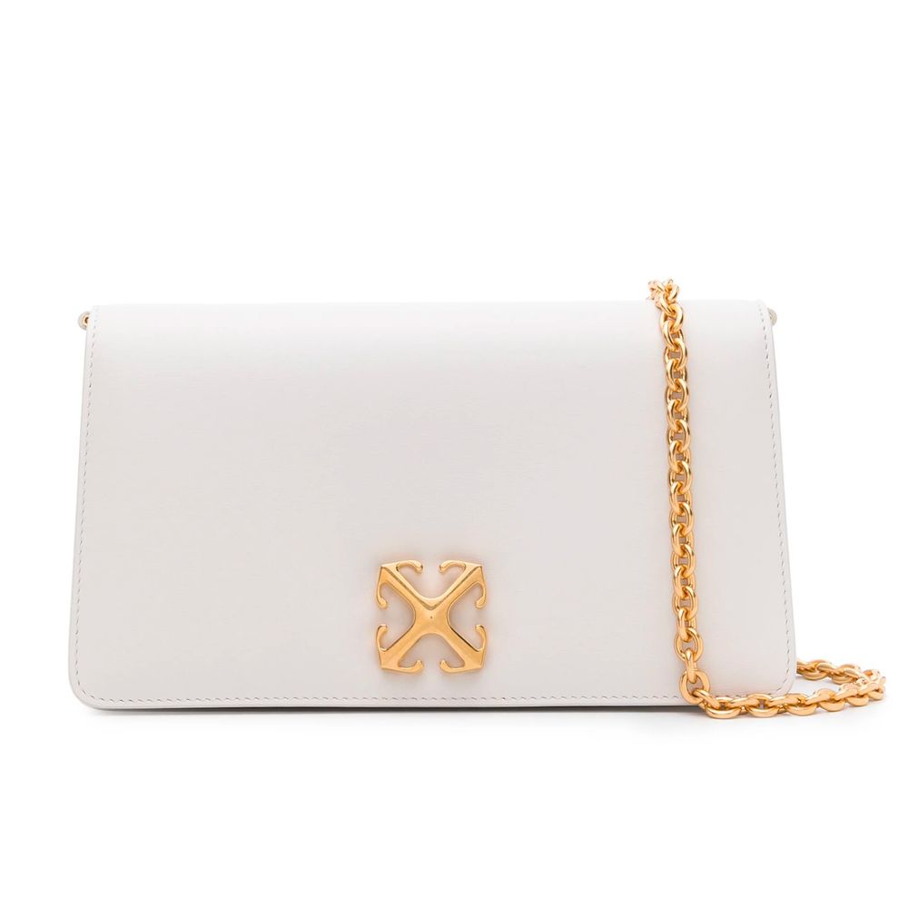 Fashionsarah.com Fashionsarah.com Off-White White Leather Crossbody Bag