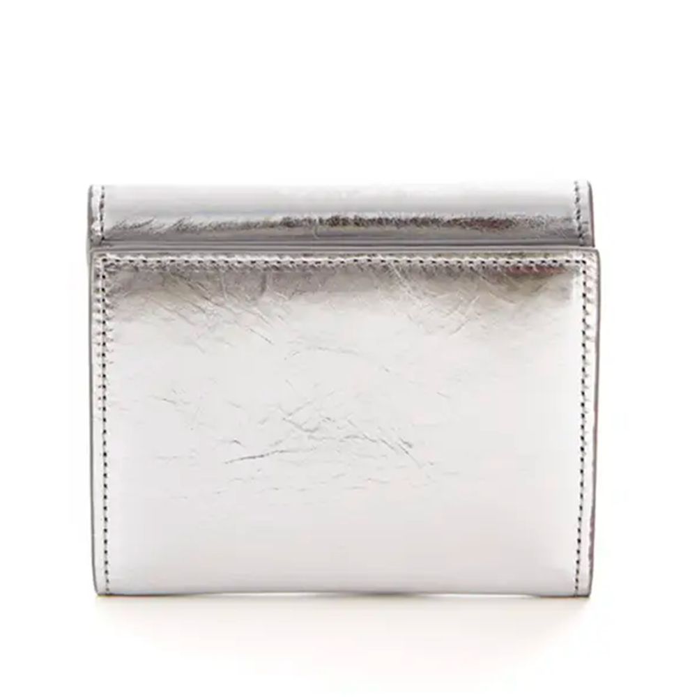 Fashionsarah.com Fashionsarah.com Off-White Silver Leather Wallet