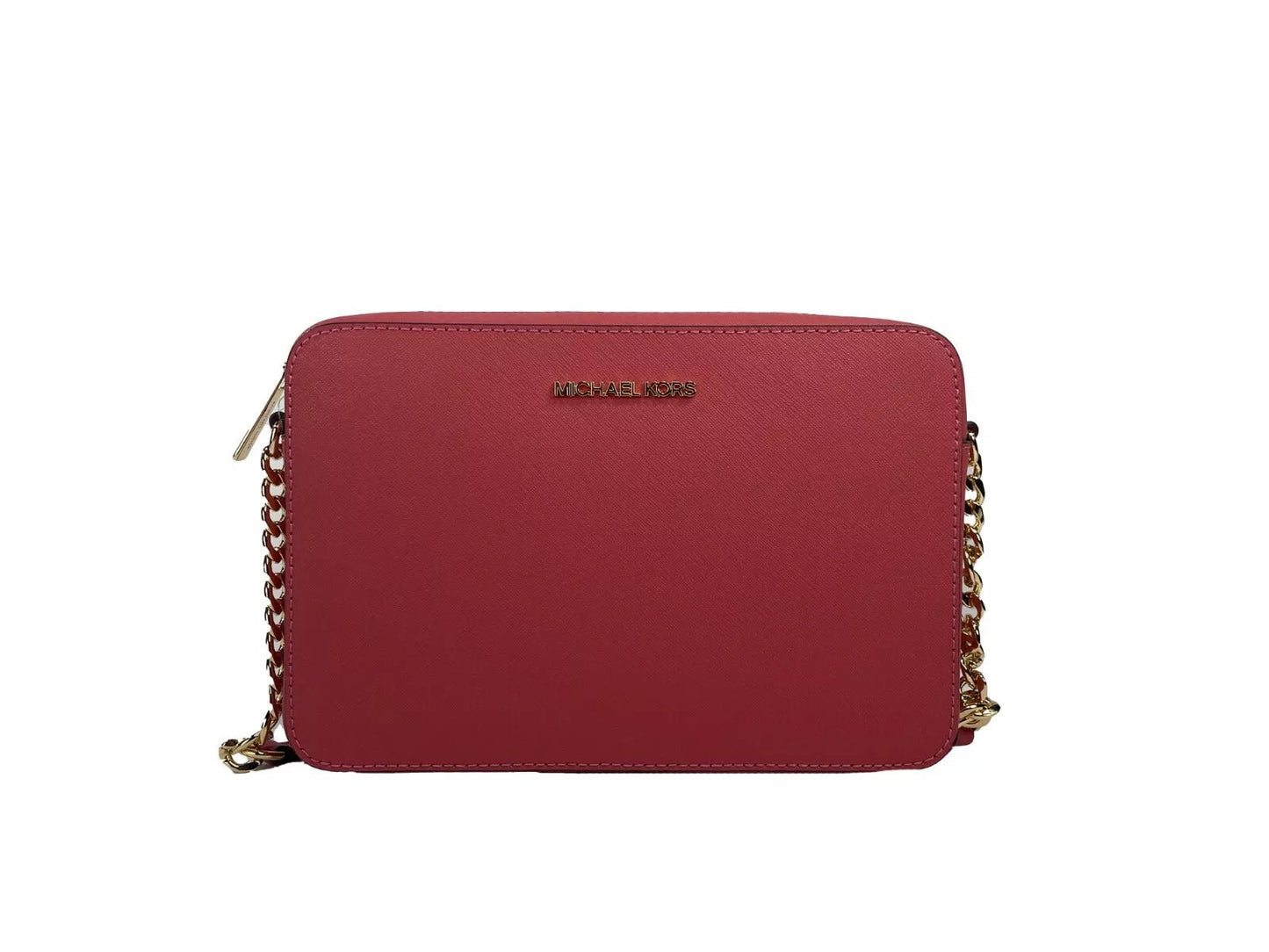 Fashionsarah.com Fashionsarah.com Michael Kors Jet Set Large East West Leather Crossbody Bag Light Berry Sorbet