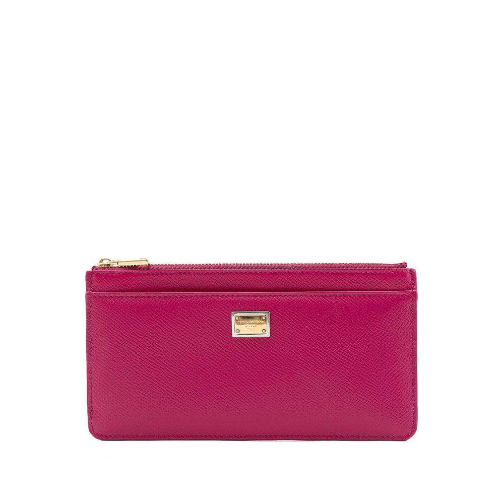 Fashionsarah.com Fashionsarah.com Dolce & Gabbana Fuchsia Leather Wallet