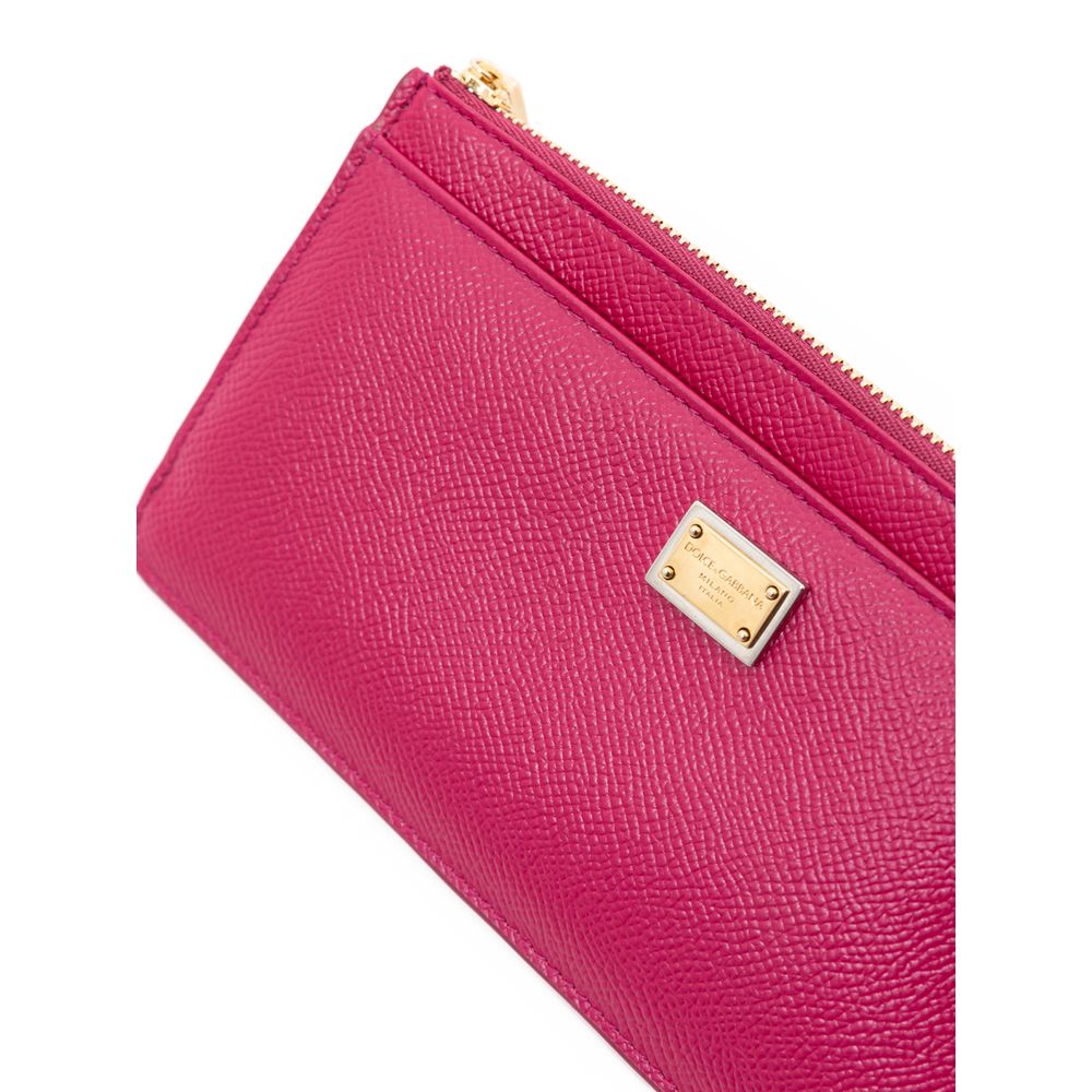 Fashionsarah.com Fashionsarah.com Dolce & Gabbana Fuchsia Leather Wallet