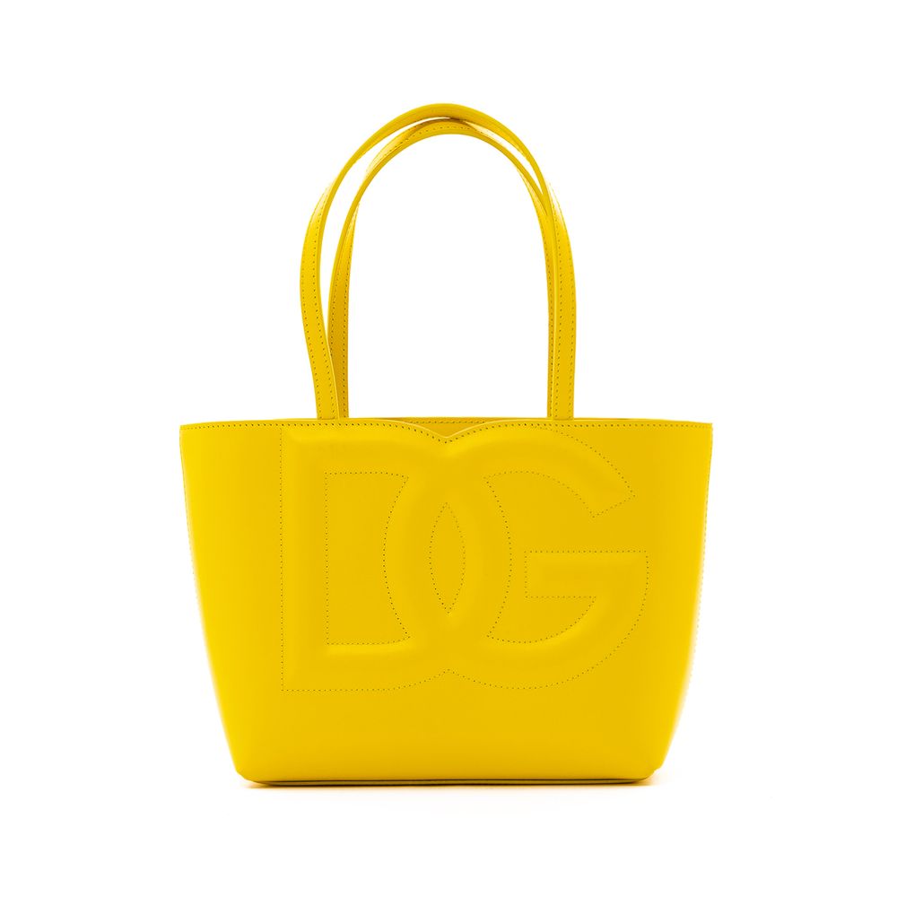 Fashionsarah.com Fashionsarah.com Dolce & Gabbana Yellow Leather Handbag