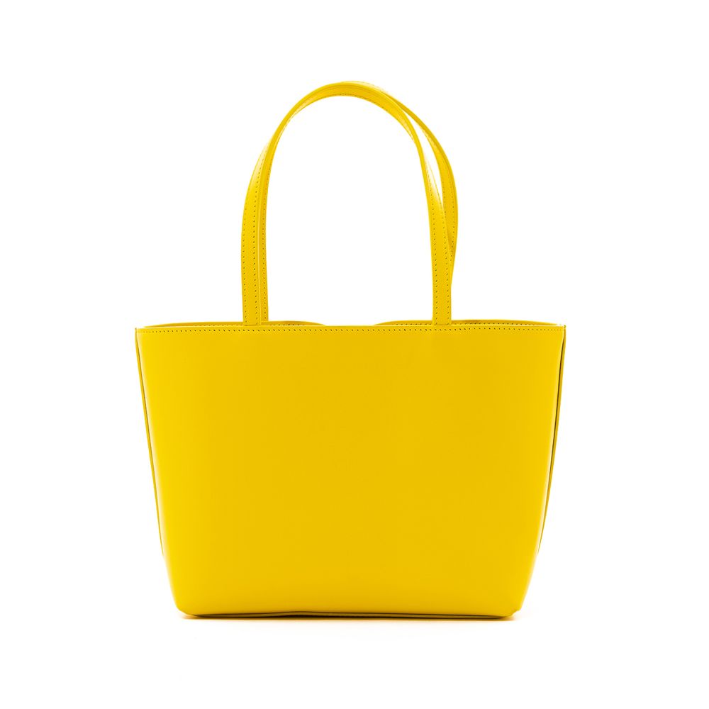 Fashionsarah.com Fashionsarah.com Dolce & Gabbana Yellow Leather Handbag