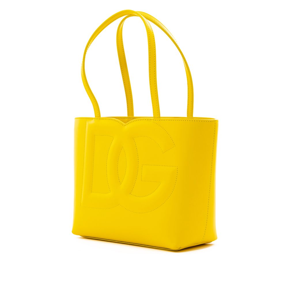 Fashionsarah.com Fashionsarah.com Dolce & Gabbana Yellow Leather Handbag