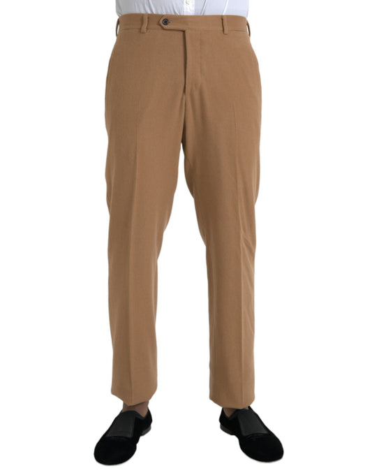 Fashionsarah.com Fashionsarah.com Prada Beige Cashmere Men Straight Fit Dress Pants