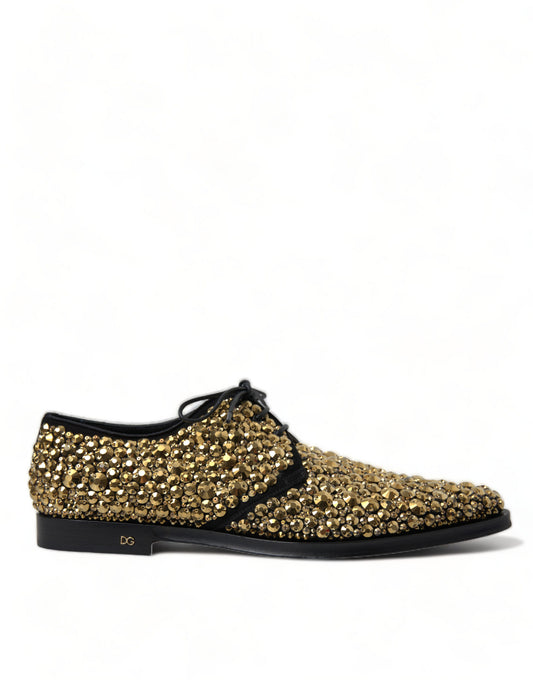 Fashionsarah.com Fashionsarah.com Dolce & Gabbana Black Gold Embellished Shoes