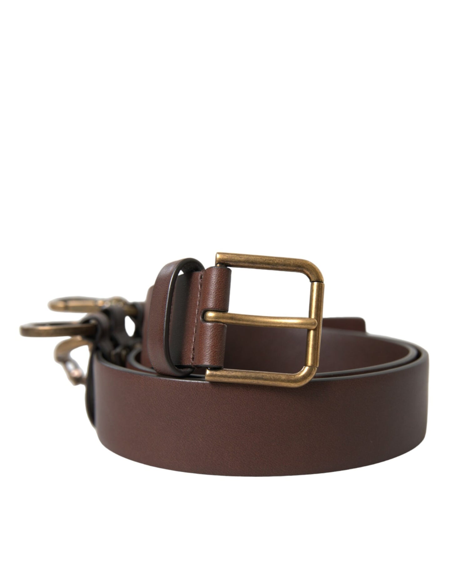 Fashionsarah.com Fashionsarah.com Dolce & Gabbana Elegant Brown Calf Leather Belt - Timeless Accessory